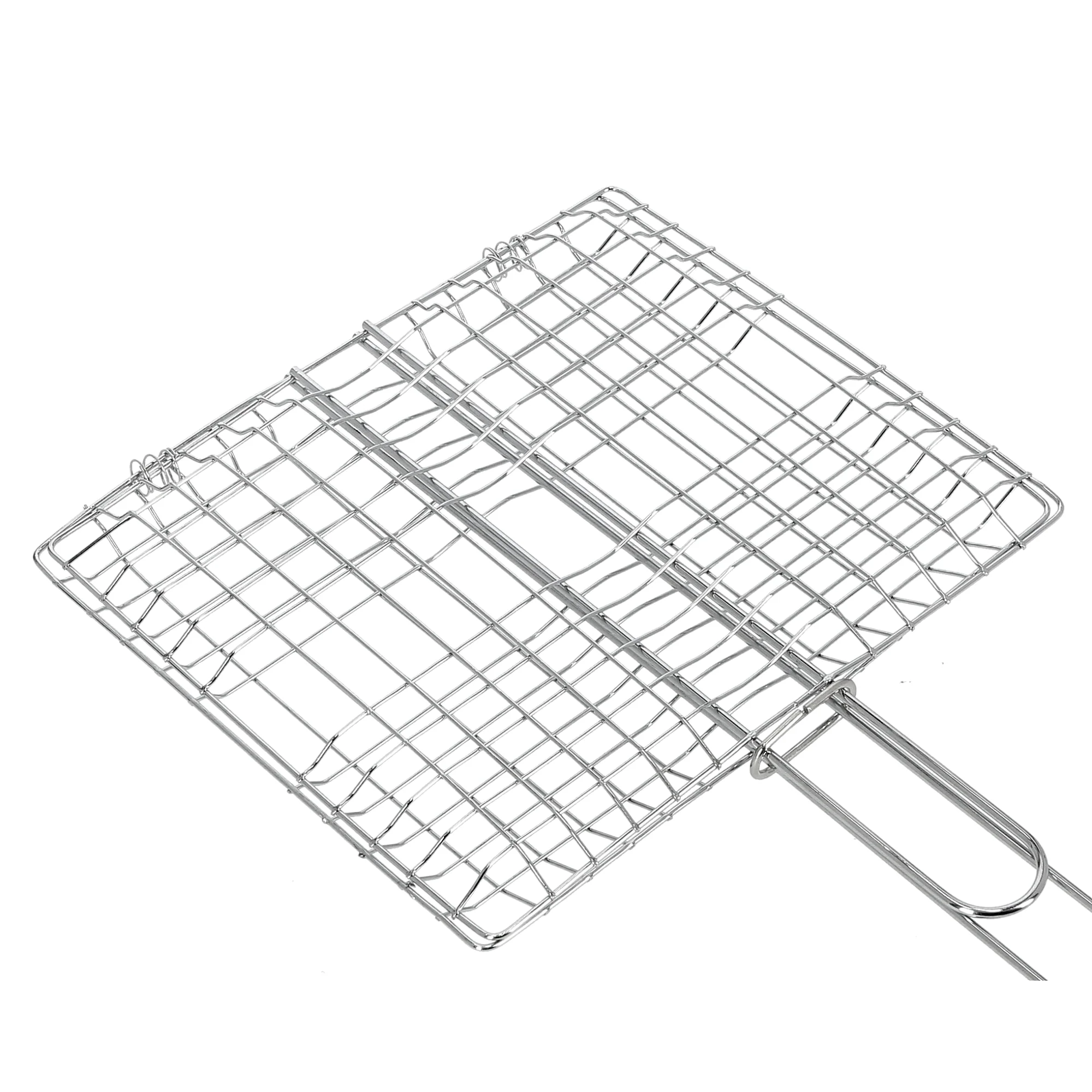 Royalford RF9395 Barbecue Grill | 23×20cm size | Metal BBQ Grill Basket | Heat-Resistant Wooden Handle for Grilling Fish, Meat, Vegetables & Outdoor BBQ Cooking - Image 4