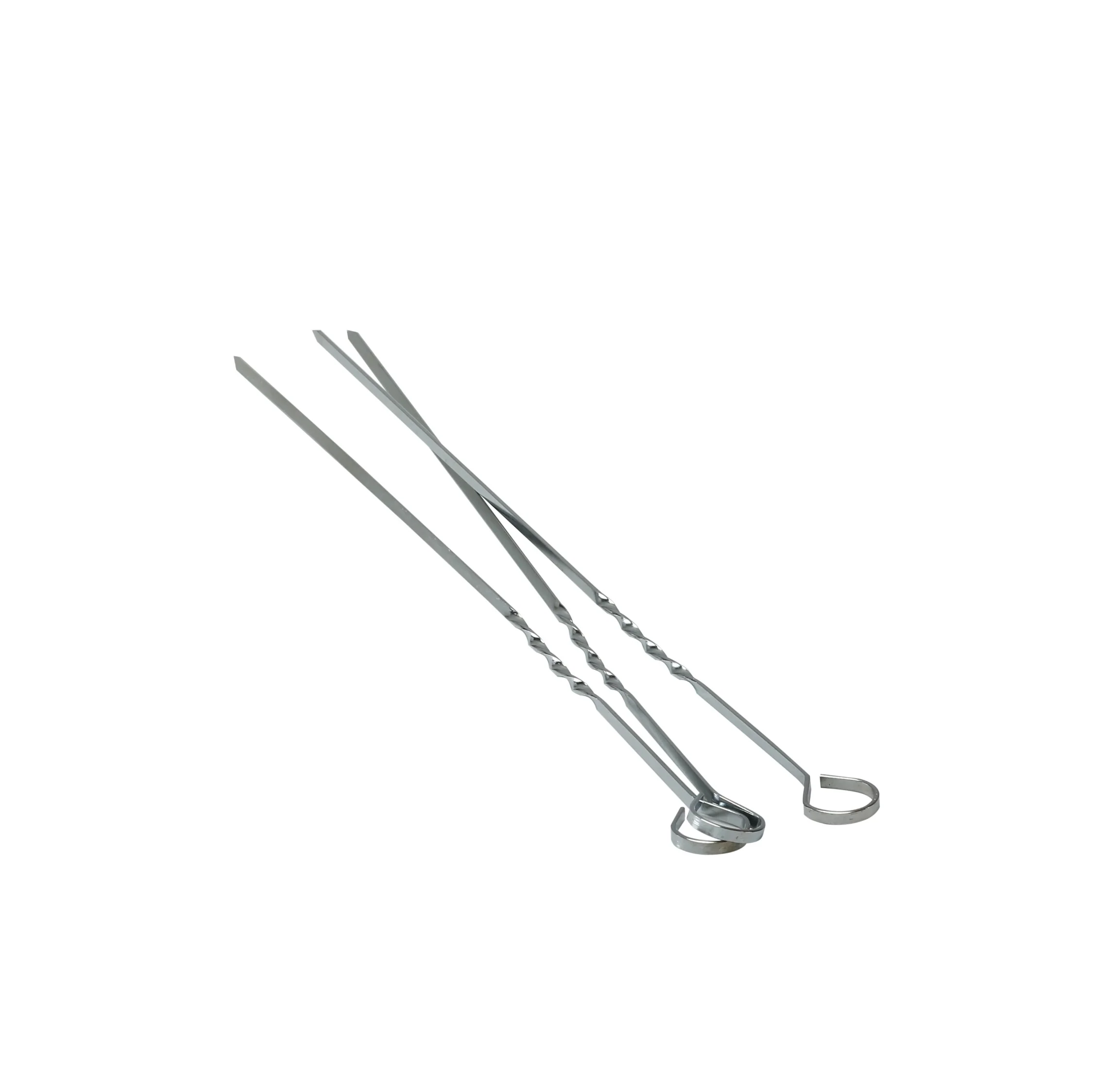 Royalford RF9403 BBQ Skewer Set |  8  Stainless Steel 40cm Reusable Barbecue Skewers |  Suitable for Grilling Kebabs, Meat, Vegetables &  Outdoor BBQ Camping Use - Image 4