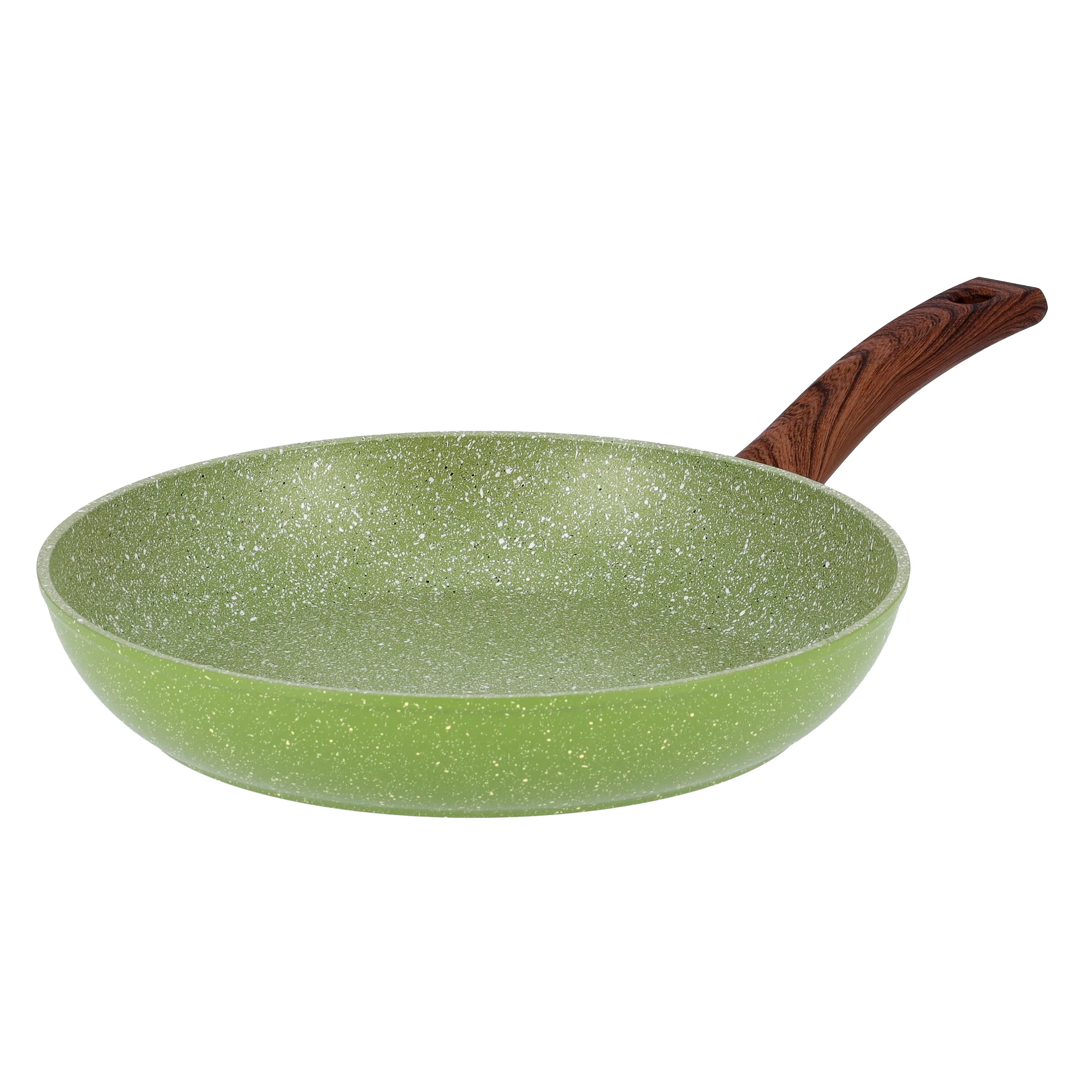 Royalford RF9415 12 Pcs Forged Aluminium Cookware Set | Marble Coated Non-Stick| Induction Base Soft Touch Wood Finish Handles |Suitable for Gas, Electric & Ceramic - Image 6