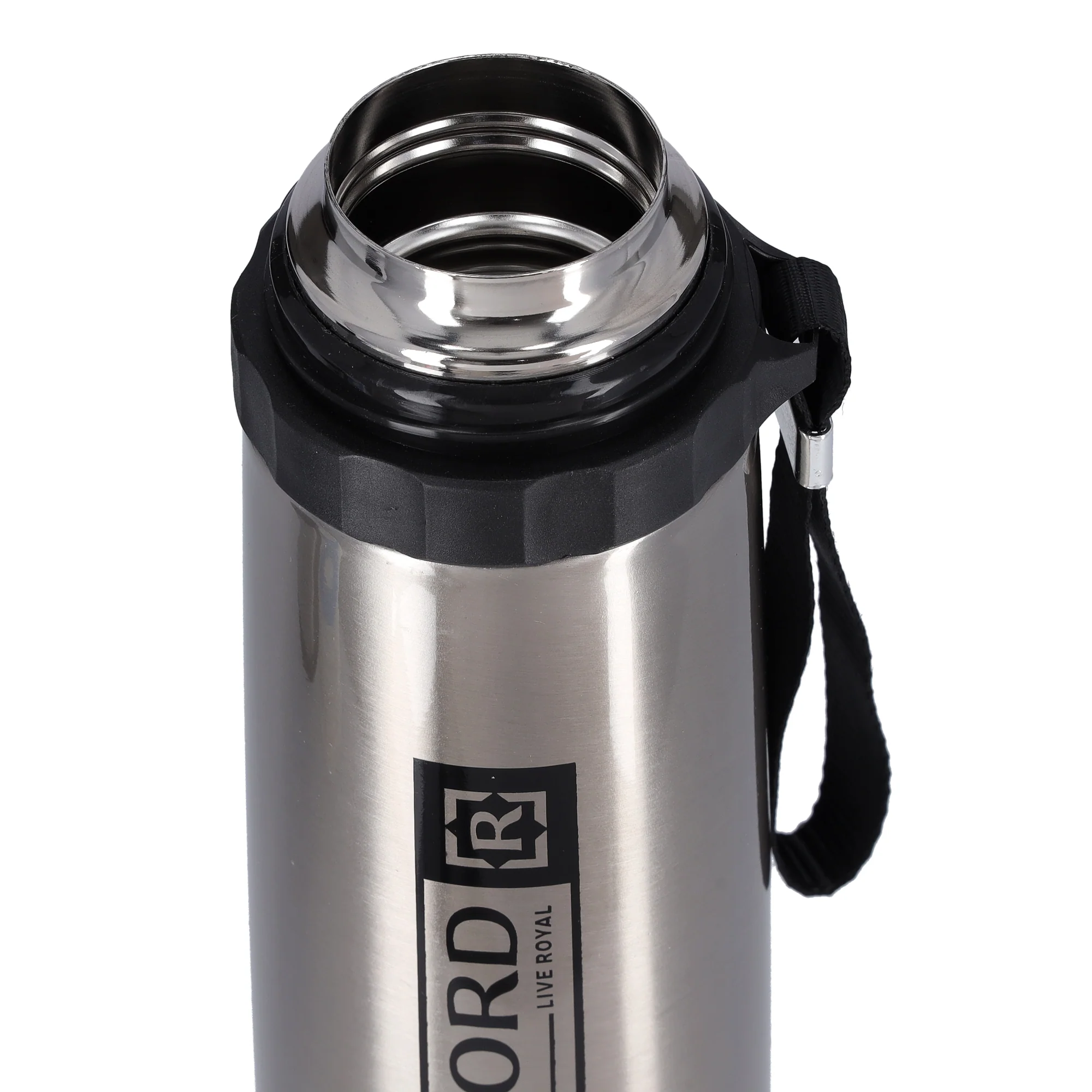 Royalford RF9459 Vacuum Bottle 600ml | Stainless Steel Double Wall Insulated Hot & Cold Water Bottle | Leak Resistant Lid for Office, Travel , Gym &  Outdoor Use - Image 4