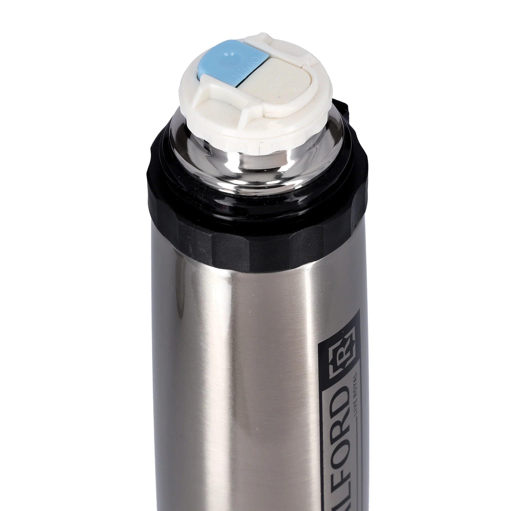 Royalford RF9459 Vacuum Bottle 600ml | Stainless Steel Double Wall Insulated Hot & Cold Water Bottle | Leak Resistant Lid for Office, Travel , Gym &  Outdoor Use - Image 5