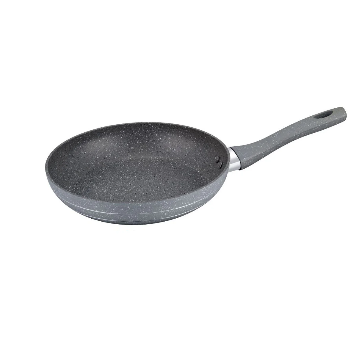 Royalford RF9461 Smart Frypan 20x4CM | Durable Marble Coating | 3.8MM Induction Bottom | Forged Aluminium Body & Heat-Resistant Soft-Touch Handle |PFOA Free & PTFE Free