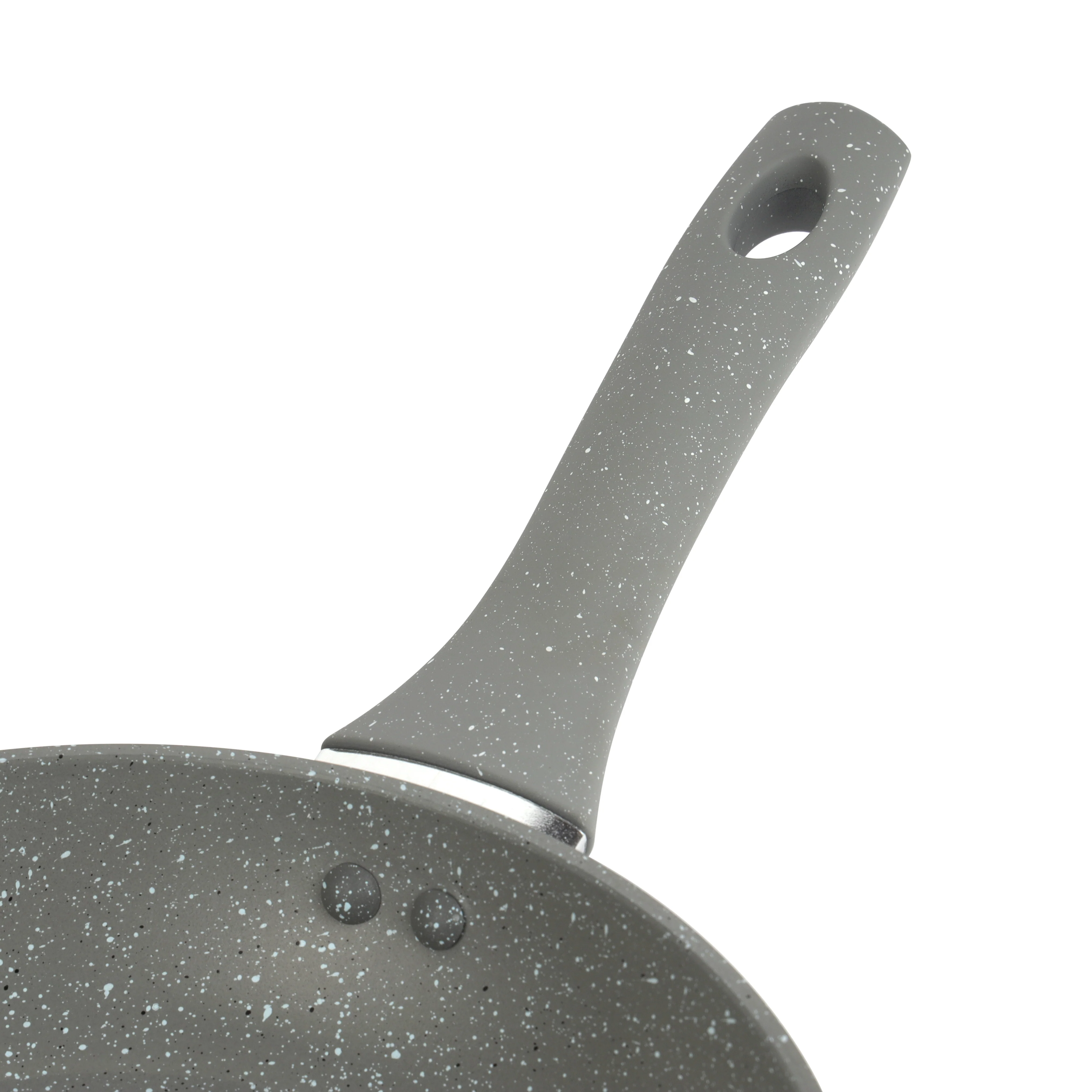 Royalford RF9463 Smart Frypan 24cm |  Forged Aluminium Marble Coated Induction Compatible Frying Pan |  Soft Touch Heat Resistant Handle | Perfect for Healthy Cooking - Image 5