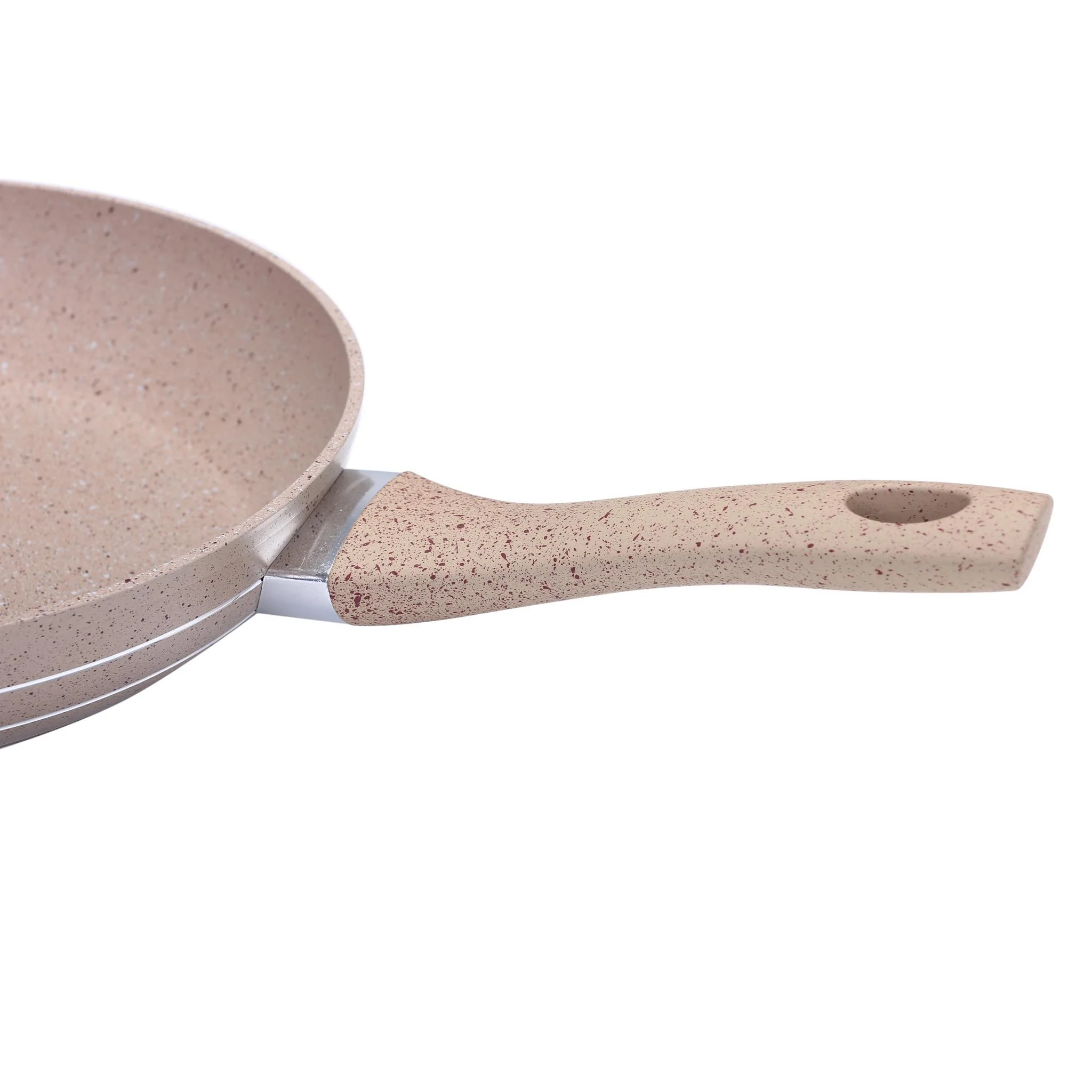 Royalford RF9465BGE Smart Granite Series Frypan | Forged Aluminium Granite Coated Induction Compatible Frying Pan | Soft Touch Heat Resistant Handle for Healthy Cooking - Image 5