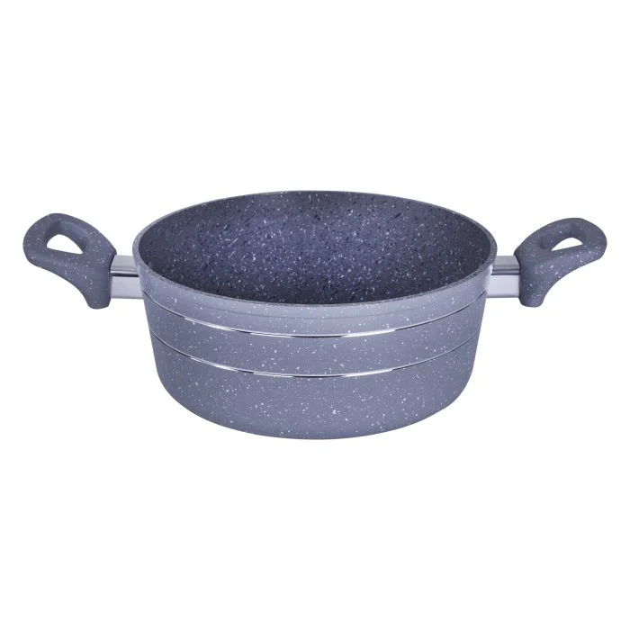 Royalford RF9469 Smart Casserole 26x11cm | Forged Aluminium Marble Coated| Induction Compatible Non Stick Casserole | Glass Lid | Soft Touch Handles | Durable Cooking Pot - Image 3