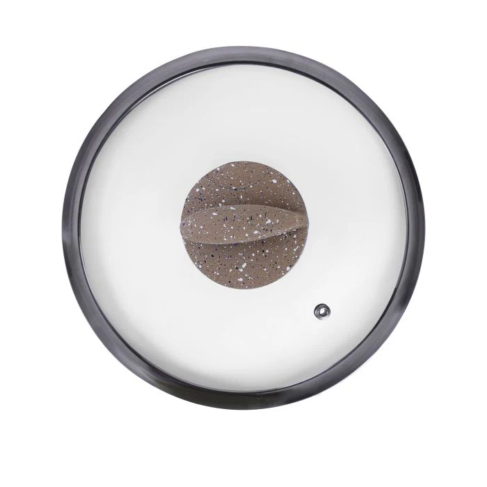 Royalford RF9469BGE Smart Granite Series Casserole 26x10.8cm | Forged Aluminium Body| Durable Granite Coating | 3.8mm Induction Bottom | Suitable for  Healthy Cooking - Image 4
