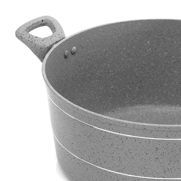 Royalford RF9472 Smart Casserole 32x14cm | Durable Marble Coating | Forged Aluminium Body | 3.8mm Induction Bottom | Soft Touch Handles for Everyday Healthy Cooking - Image 4