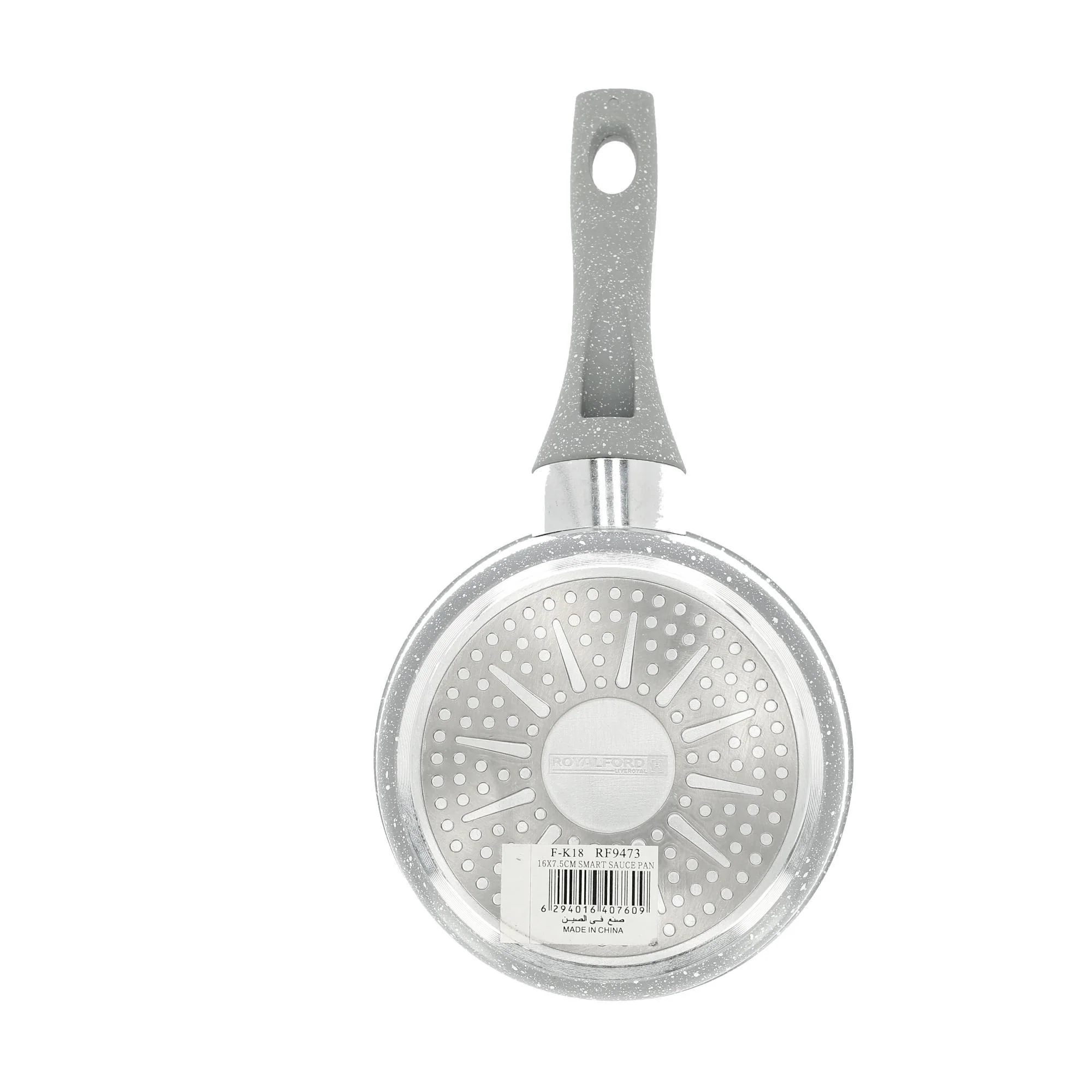 Royalford RF9473 Smart Saucepan 16cm | Durable Marble Coating |  Forged Aluminium Induction Compatible Non-Stick Saucepan |  3.8mm Base & Soft Touch Handle Grip - Image 4