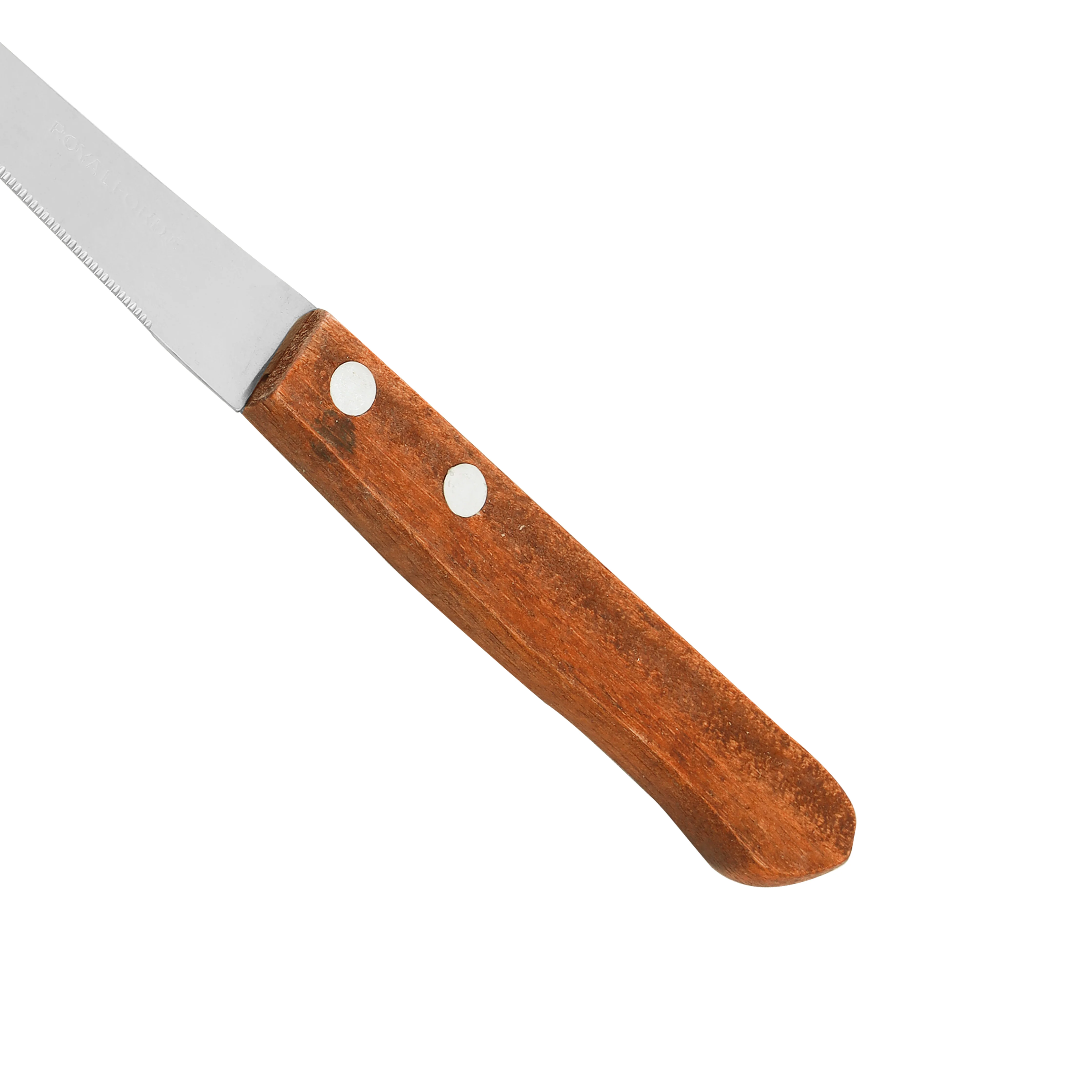 Royalford RF9487 Fruit Knives Set 12 Pcs | 4.5 Inch Stainless Steel Serrated Blades | Comfortable Wooden Handle | Perfect for Fruits, Vegetables & Daily Kitchen Use - Image 4