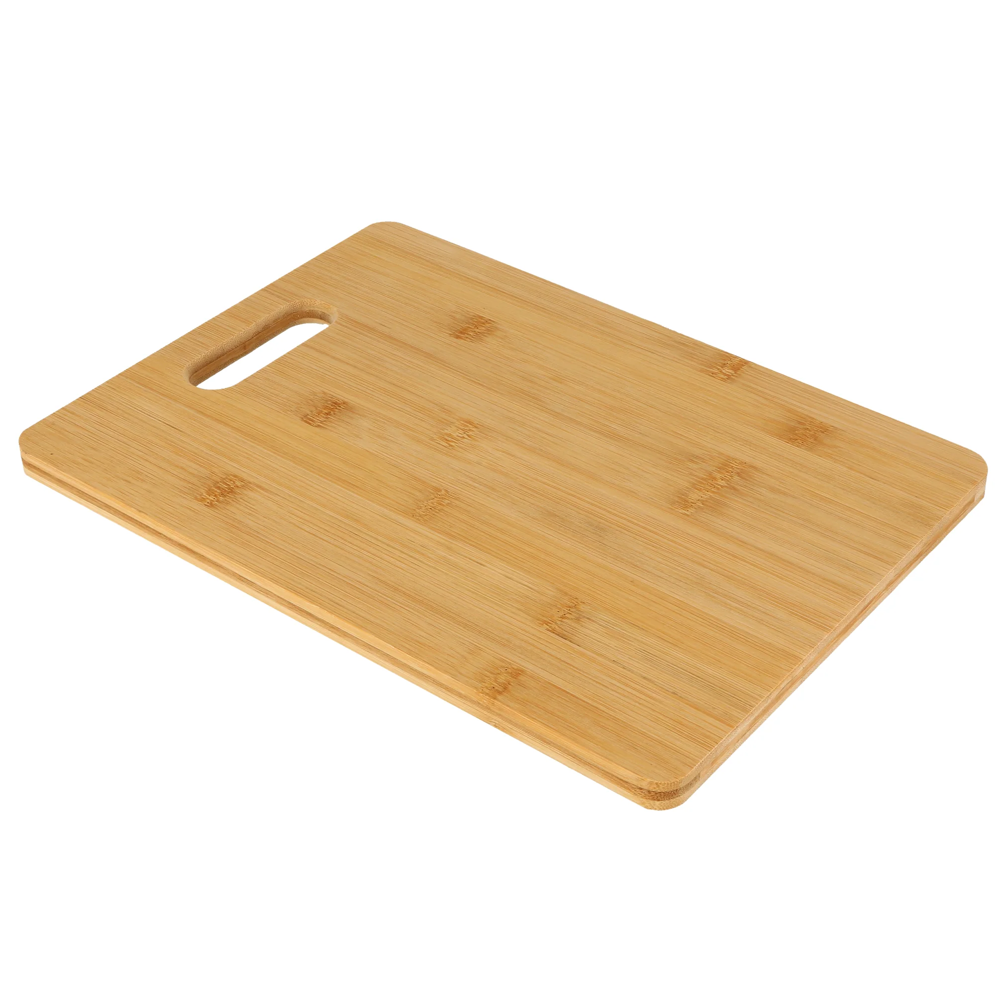 Royalford RF9498 Bamboo Cutting Board | Organic Bamboo Chopping Board| Handle & Juice Groove | Knife-Friendly | Durable| Hygienic | Easy to Clean | 330x230x14mm Size - Image 3