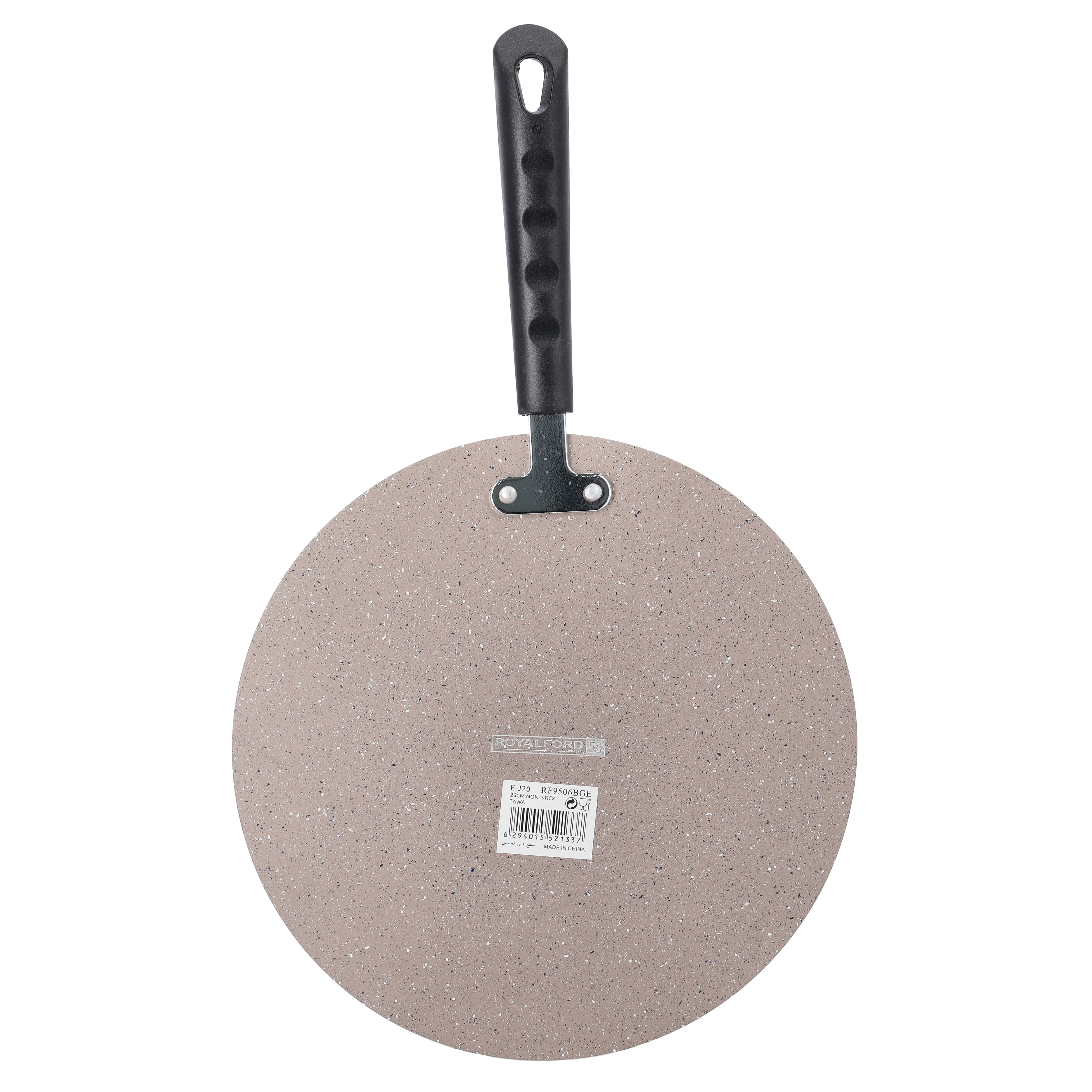 Royalford RF9506BGE Smart Granite Series Tawa | Durable 5-Layer Non-Stick Forged Aluminium Flat Tawa 26cm | 3mm Thick Body | Heat Resistant Exterior & Bakelite Handle - Image 3