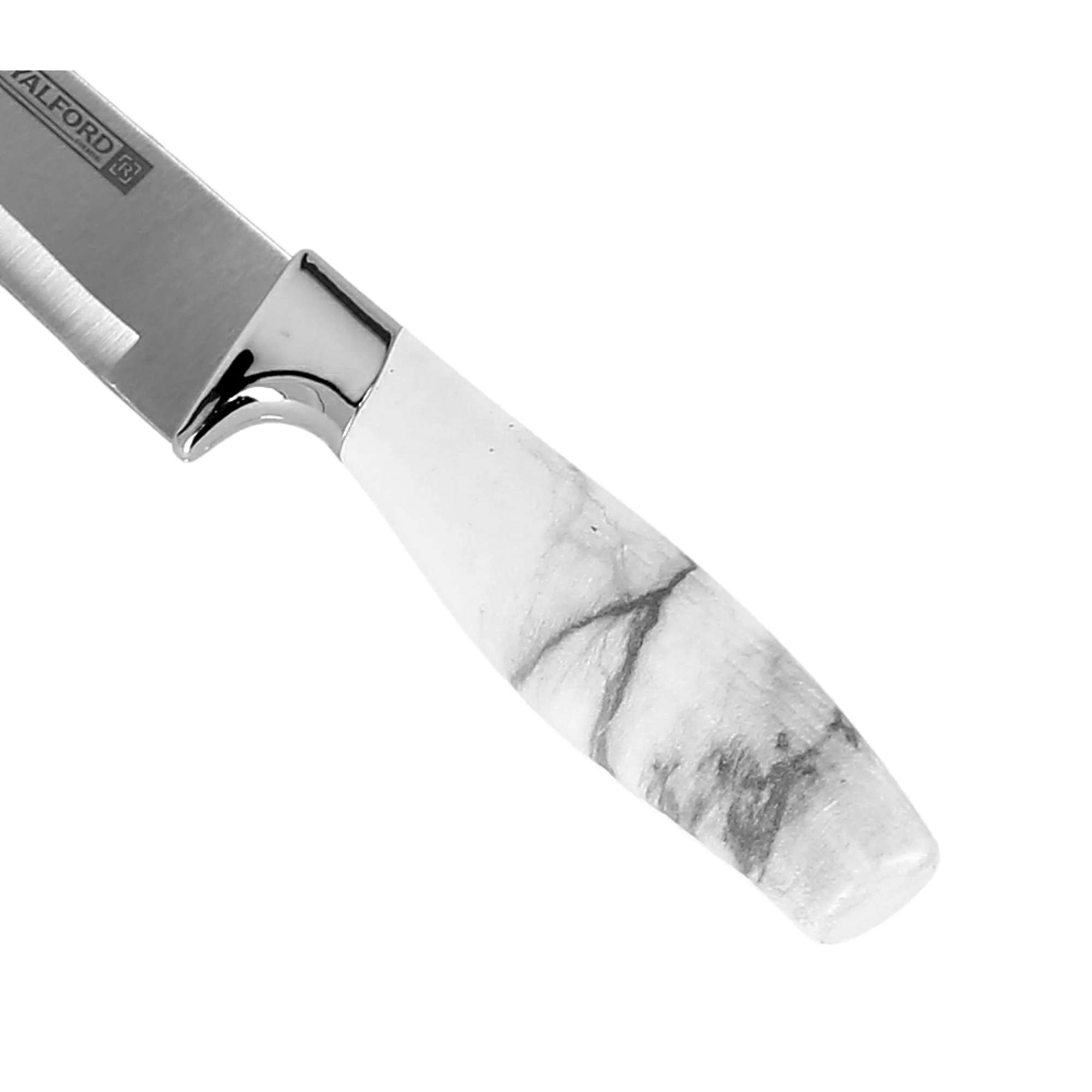 Royalford RF9533 8 Inch Slicer Knife | Marble Design Stainless Steel Blade | Ergonomic Comfortable Handle | Dishwasher Safe Kitchen Knife for Meat, Fish & Vegetables Use - Image 3