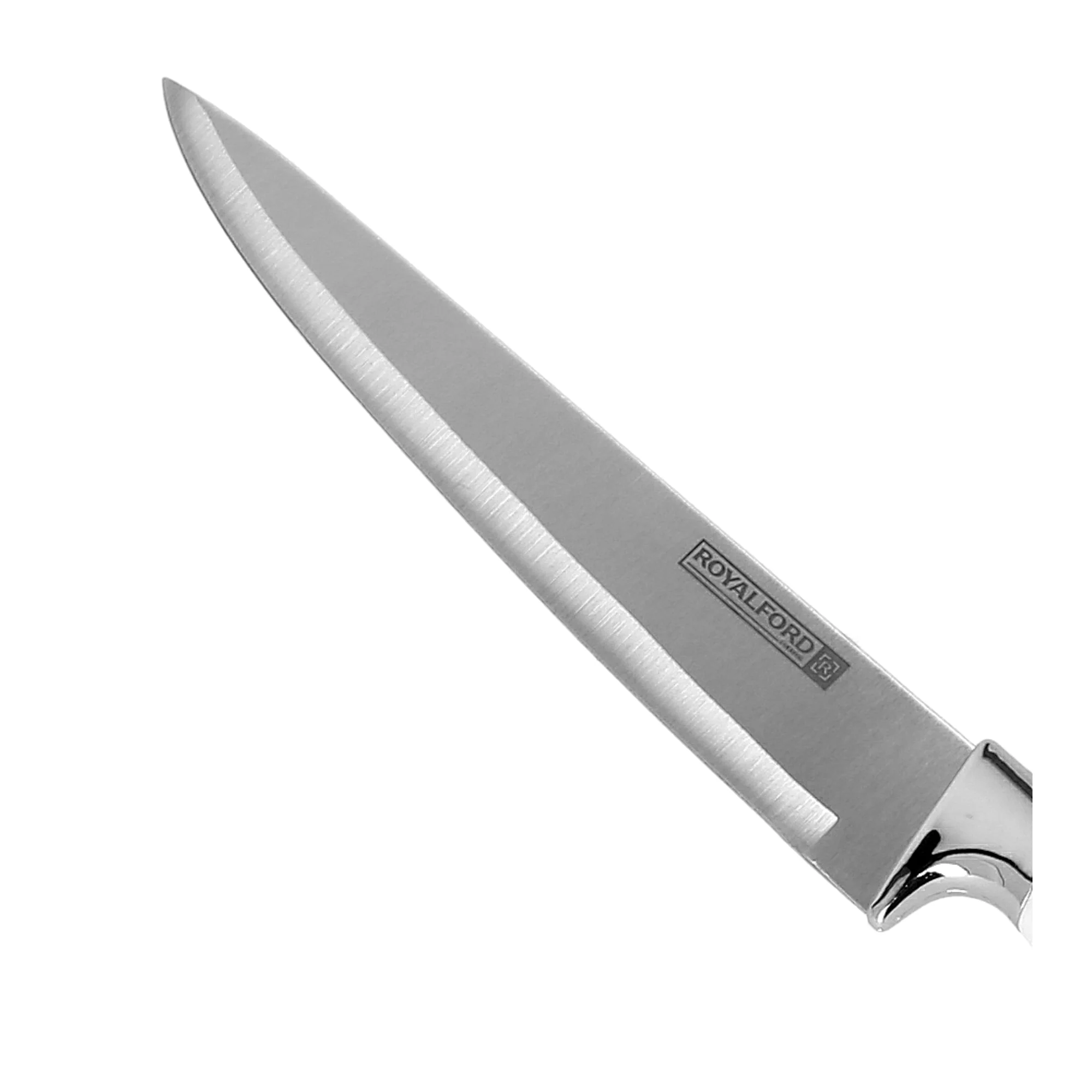 Royalford RF9533 8 Inch Slicer Knife | Marble Design Stainless Steel Blade | Ergonomic Comfortable Handle | Dishwasher Safe Kitchen Knife for Meat, Fish & Vegetables Use - Image 4