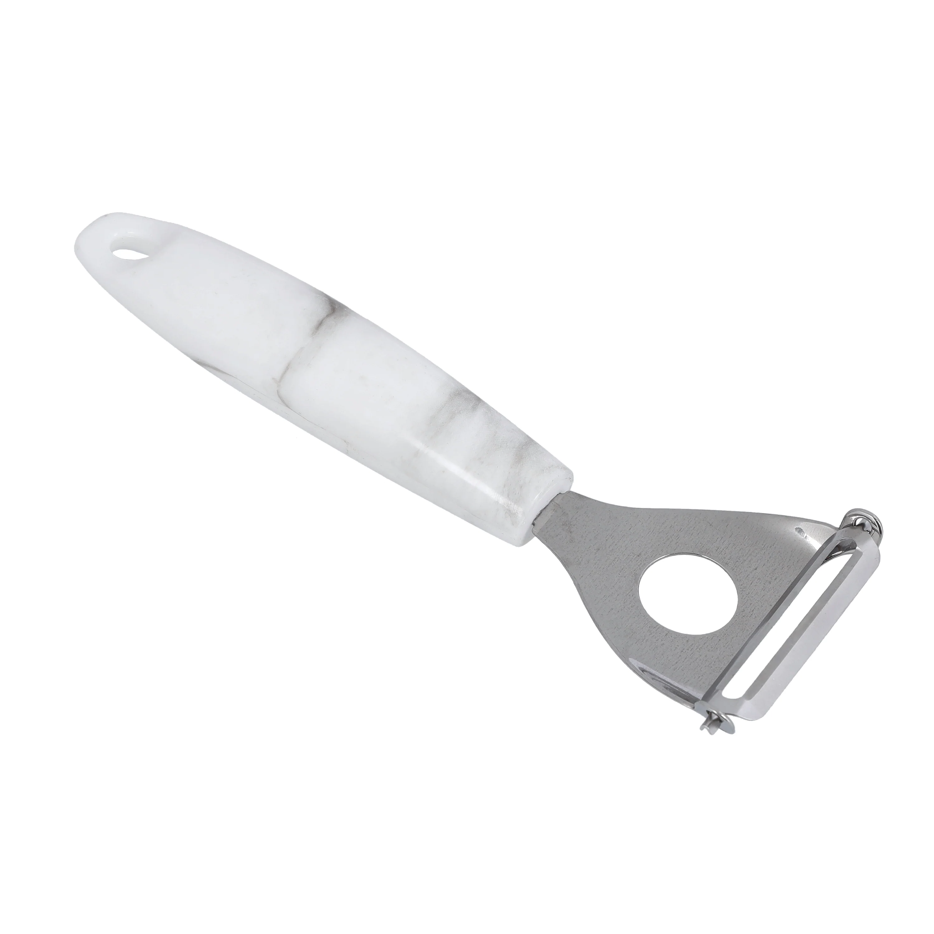 Royalford RF9553 Marble Design Stainless Steel Y-Peeler | Sharp Vegetable & Fruit Peeler with Ergonomic Handle | Durable Blade | Easy Grip and Peeling for Kitchen Use - Image 3