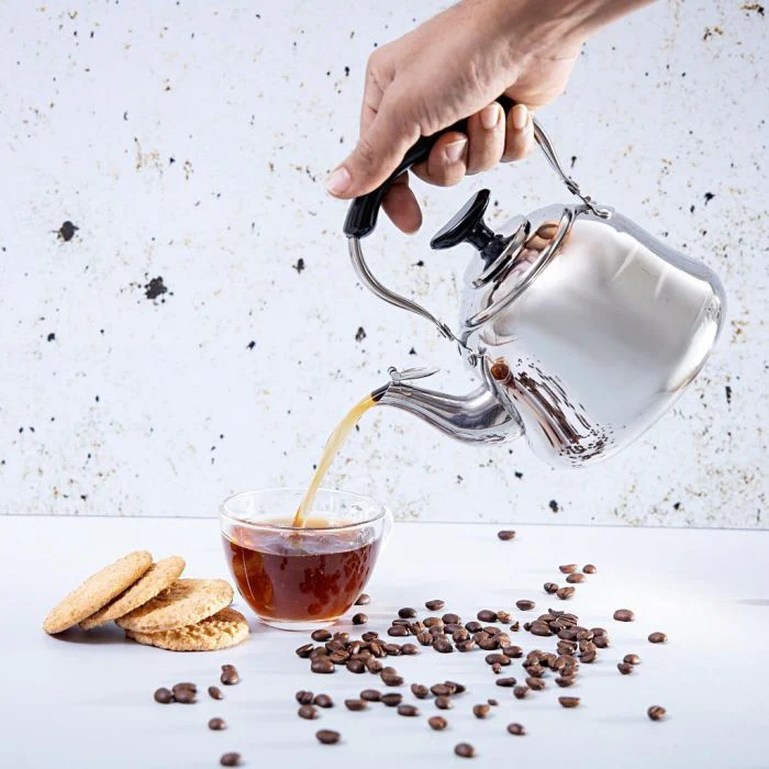 Royalford RF9563 1L Stainless Steel Whistling Kettle - Portable Whistling Tea Kettle with Heat Resistant Handle | Ergonomic Pouring Spout | Compatible with Gas, Induction, Hot Plate, Halogen, & Ceramic Tops - Image 7