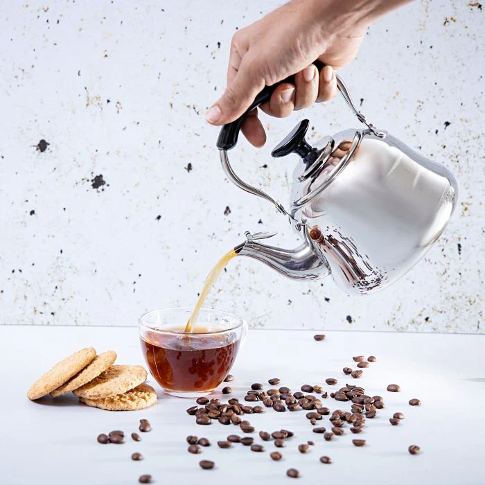 Royalford RF9564 1.5L Stainless Steel Whistling Kettle - Portable Whistling Tea Kettle with Heat Resistant Handle | Ergonomic Pouring Spout | Compatible with Gas, Induction, Hot Plate, Halogen, & Ceramic Tops - Image 4