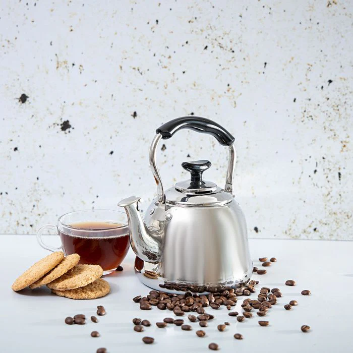 Royalford RF9564 1.5L Stainless Steel Whistling Kettle - Portable Whistling Tea Kettle with Heat Resistant Handle | Ergonomic Pouring Spout | Compatible with Gas, Induction, Hot Plate, Halogen, & Ceramic Tops - Image 6