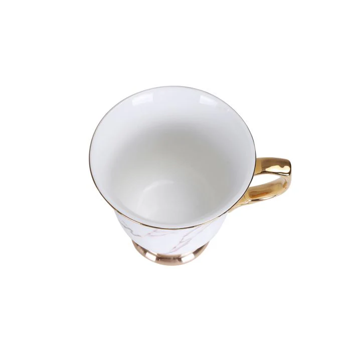 Royalford RF9639 Porcelain 12-Pcs Tea Set | Premium 6 Cups + 6 Saucers Pack | Elegant Scratch & Heat-Resistant Design | Luxury Gift Box for Home, Parties & Daily Use - Image 4