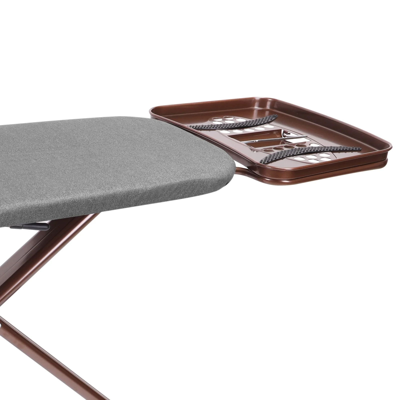 Royalford RF9654 Ergo-Wide Pro Ironing Board | Height Adjustable Design | Steam Iron Compatible Mesh Top | Heat Resistant Cover | Child Safety Lock & Stable Frame X - Image 4