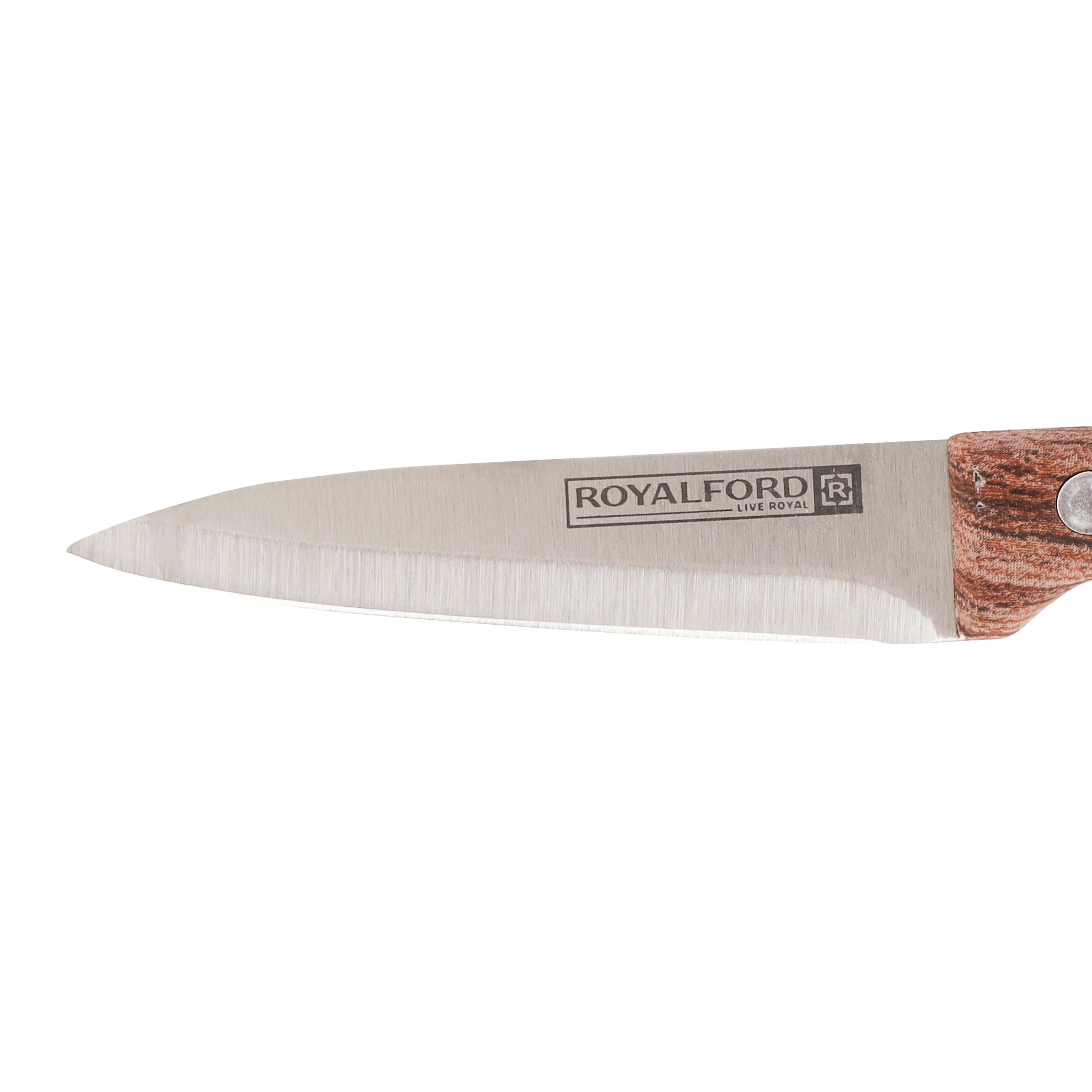 Royalford RF9662 Stainless Steel Paring Knife|  3.5 Inch with Ergonomic Wooden Handle | Precision Kitchen Knife for Peeling, Trimming, Fruits &  Vegetables|  Easy to Use - Image 3