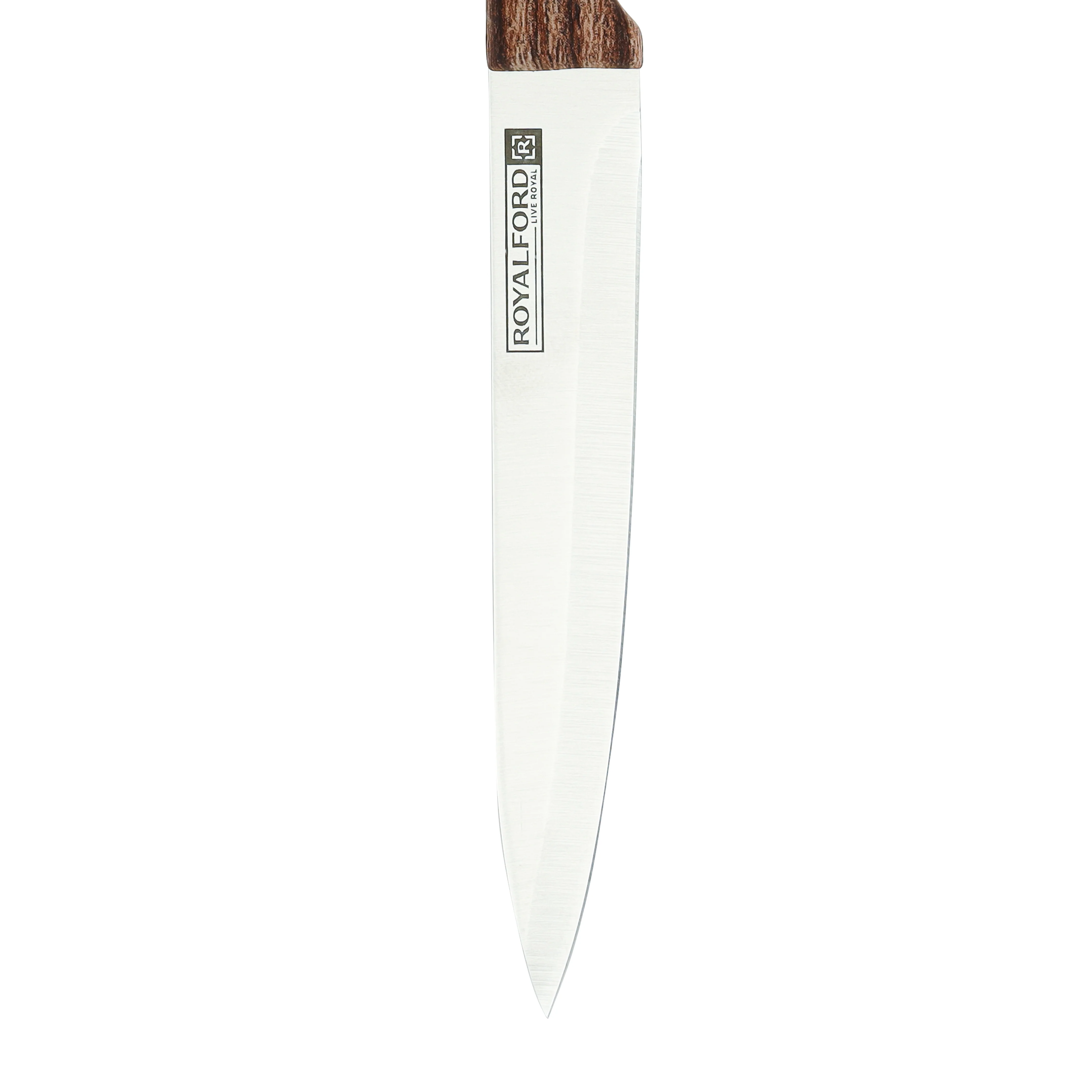 Royalford RF9663 Stainless Steel Utility Knife |  Wooden Handle|  5 Inch Multipurpose Kitchen Knife for Fruits & Vegetables | For Daily Home & Professional Cooking Use - Image 3