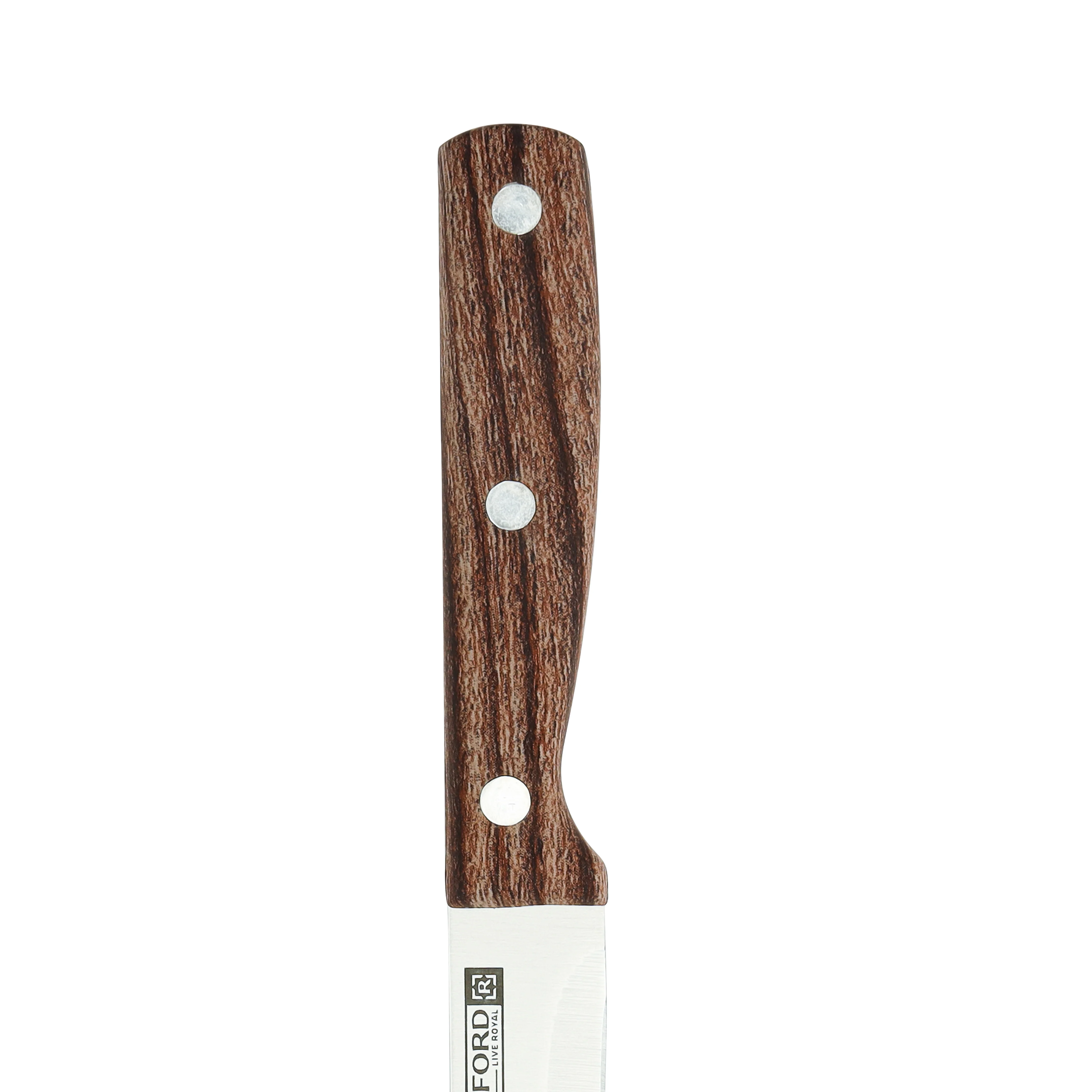 Royalford RF9663 Stainless Steel Utility Knife |  Wooden Handle|  5 Inch Multipurpose Kitchen Knife for Fruits & Vegetables | For Daily Home & Professional Cooking Use - Image 4