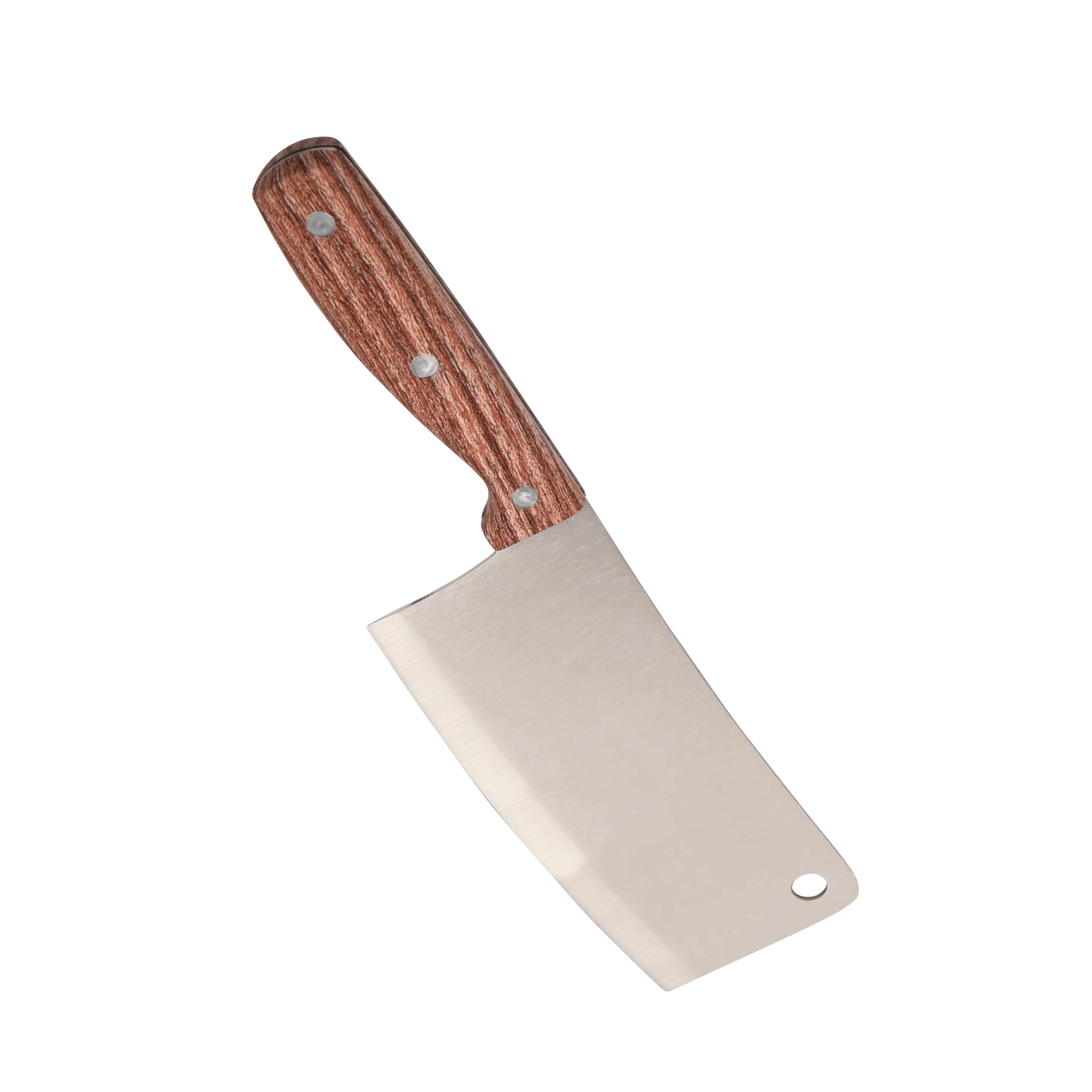 Royalford RF9664 Stainless Steel Meat Cleaver Knife | Wooden Handle | Heavy-Duty Kitchen Chopper for Meat, Fish, Vegetables | Perfect For Professional & Home Cooking Use - Image 2