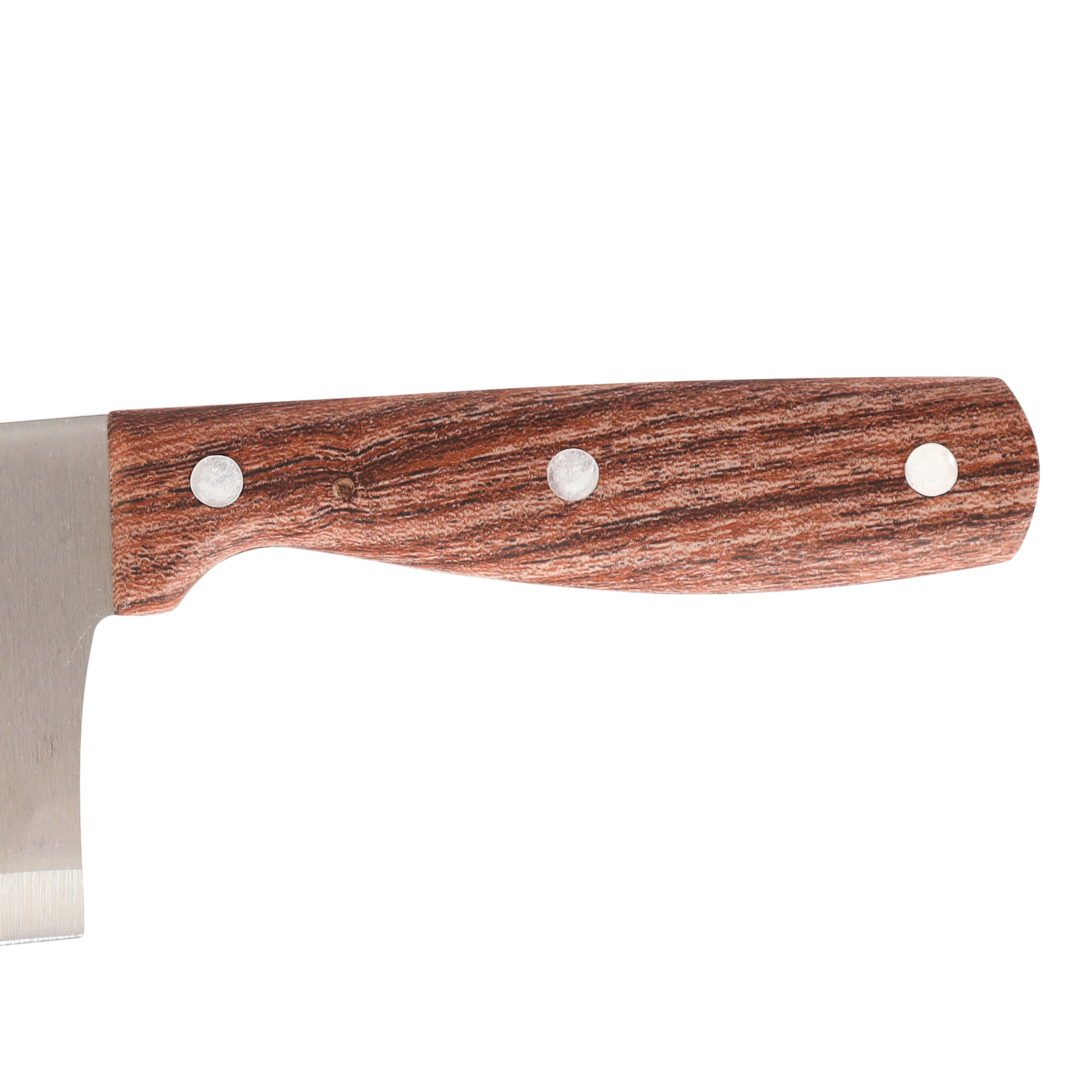 Royalford RF9664 Stainless Steel Meat Cleaver Knife | Wooden Handle | Heavy-Duty Kitchen Chopper for Meat, Fish, Vegetables | Perfect For Professional & Home Cooking Use - Image 4