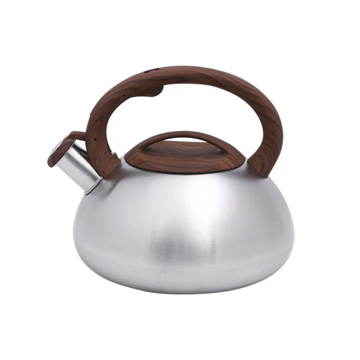 Royalford RF9669 Whistling Kettle 3000ml | High-Quality Stainless Steel Body | Elegant Wood-Finish Heat-Resistant Handle & Lid | Stain Resistant | Dishwasher Safe - Image 3