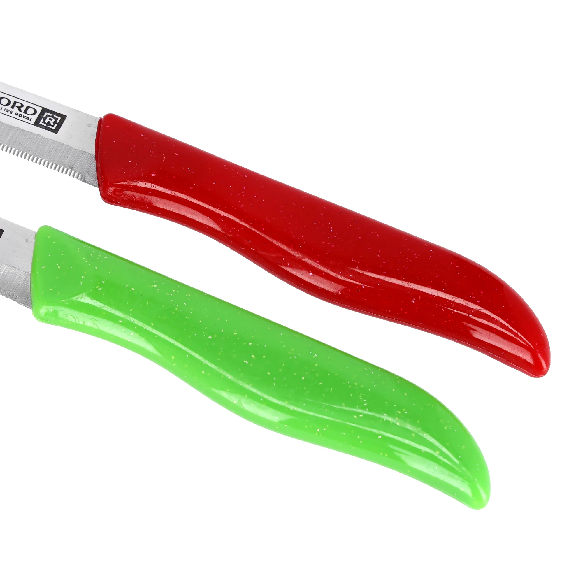 Royalford RF9686 2 Pcs Fruit Knife Set | Stainless Steel Blades | Sharp Fruit & Vegetable Knives | Ergonomic Polypropylene Handles for Daily Kitchen Cutting Tasks - Image 5