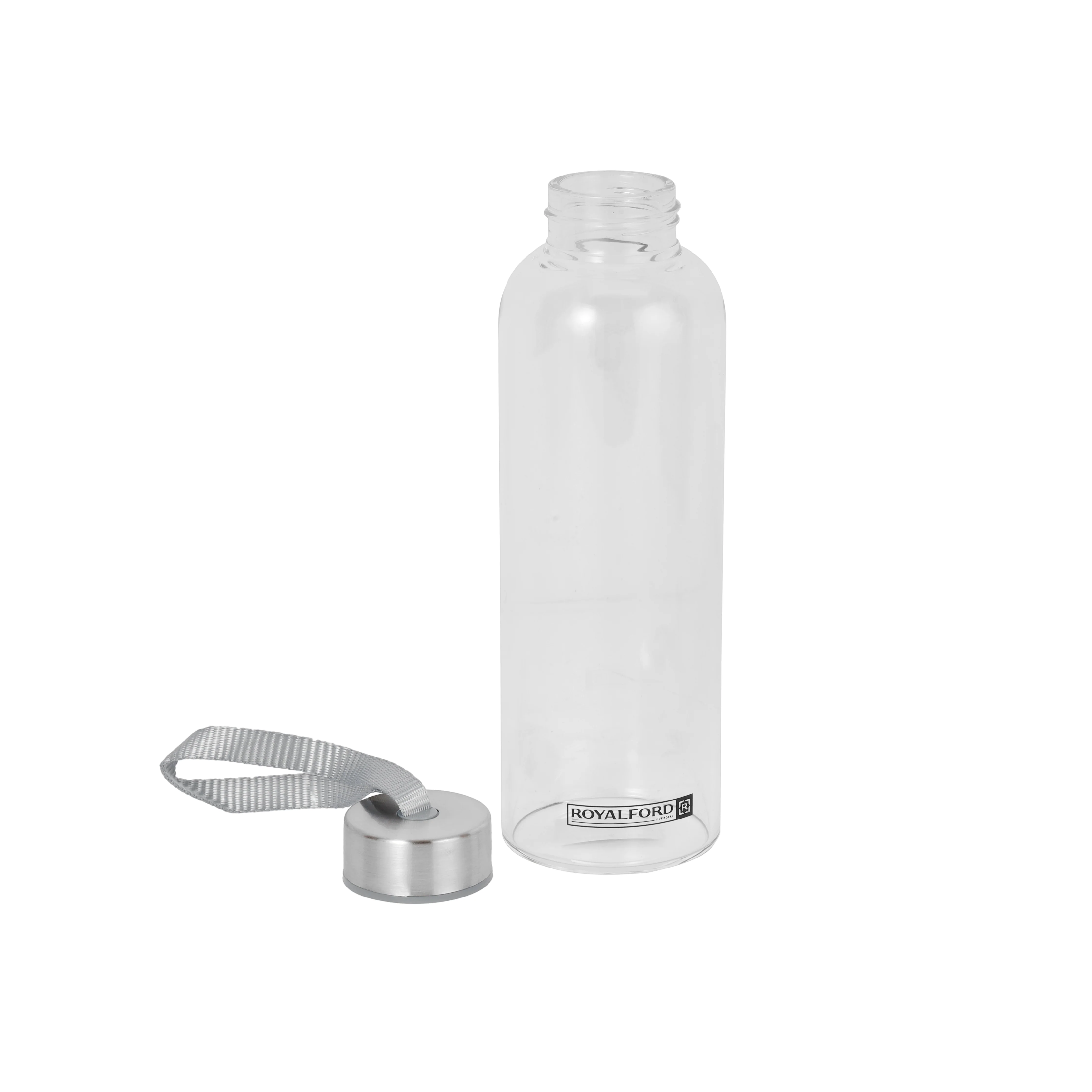 Royalford RF9694 Borosilicate Glass Bottle 500ml | Neoprene Sleeve | Leakproof Reusable Water Bottle for Office, Gym & Travel | Daily Hydration & Healthy Living - Image 3