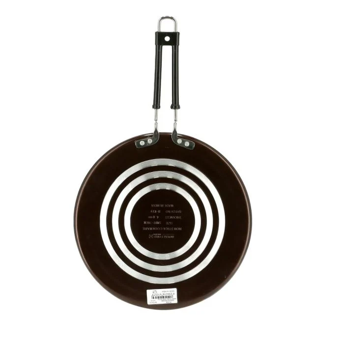 Royalford RF9704 Aluminium Granite Non-Stick Flat Tawa | Cool Touch Long Handle | Multipurpose Cooking Pan | Even Heat Distribution & Multi-Hob Compatibility Use Ready - Image 4