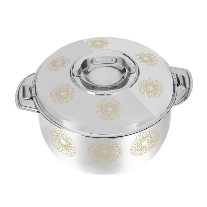 Royalford RF9712 Salwa Double Wall Stainless Steel Hot Pot 2000ML - Portable Extra Deep Hot Pot | Serving Dishes with Lids | Twist Lock | Hot Food Storage & Warmers Pots| Storage Saver for Everyday Use - Image 5