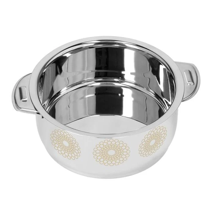 Royalford RF9712 Salwa Double Wall Stainless Steel Hot Pot 2000ML - Portable Extra Deep Hot Pot | Serving Dishes with Lids | Twist Lock | Hot Food Storage & Warmers Pots| Storage Saver for Everyday Use - Image 6