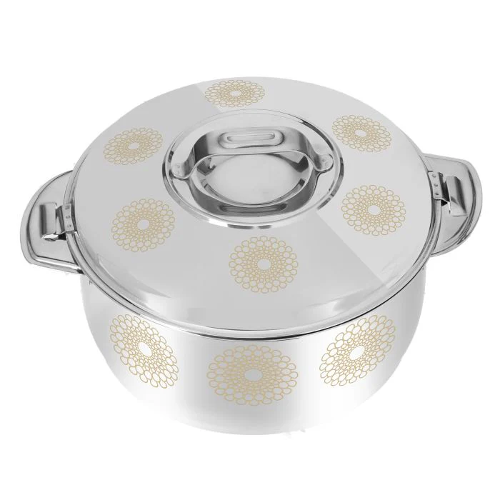 Royalford RF9715 Salwa Double Wall Stainless Steel Hot Pot 6000ML - Portable Extra Deep Hot Pot | Serving Dishes with Lids | Twist Lock | Hot Food Storage & Warmers Pots| Storage Saver for Everyday Use - Image 2