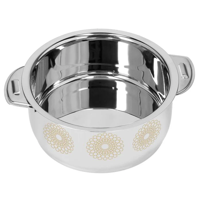 Royalford RF9715 Salwa Double Wall Stainless Steel Hot Pot 6000ML - Portable Extra Deep Hot Pot | Serving Dishes with Lids | Twist Lock | Hot Food Storage & Warmers Pots| Storage Saver for Everyday Use - Image 4