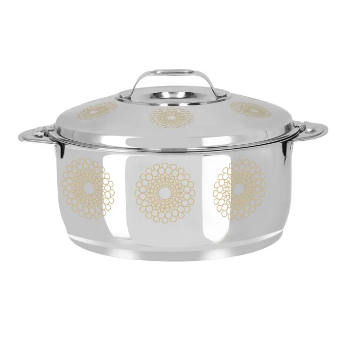Royalford RF9715 Salwa Double Wall Stainless Steel Hot Pot 6000ML - Portable Extra Deep Hot Pot | Serving Dishes with Lids | Twist Lock | Hot Food Storage & Warmers Pots| Storage Saver for Everyday Use - Image 5
