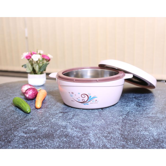Royalford RF9725 2500ML Deluxe Insulated Casserole | Stainless Steel Interior Hot Pot with Twist Lock | Dishwasher Safe | Hot Food Storage Containers & Warmers | Storage Saver for Everyday Use | 1 Year Warranty - Image 6