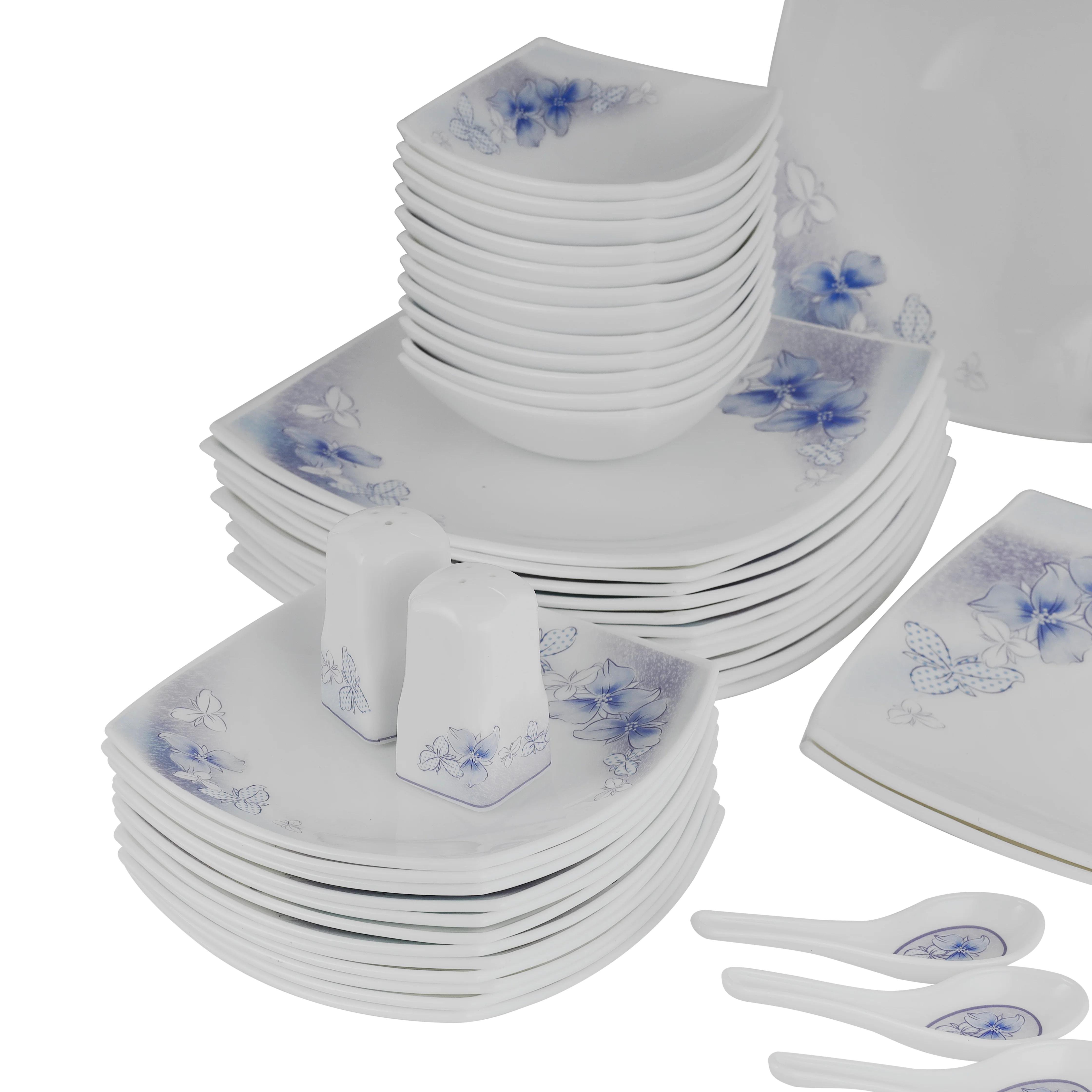 Royalford RF9757 71Pcs Opalware Dinner Set| lightweight |chip-resistant |elegant floral design| freezer, dishwasher & microwave safe |Perfect for family dining & gifting - Image 4