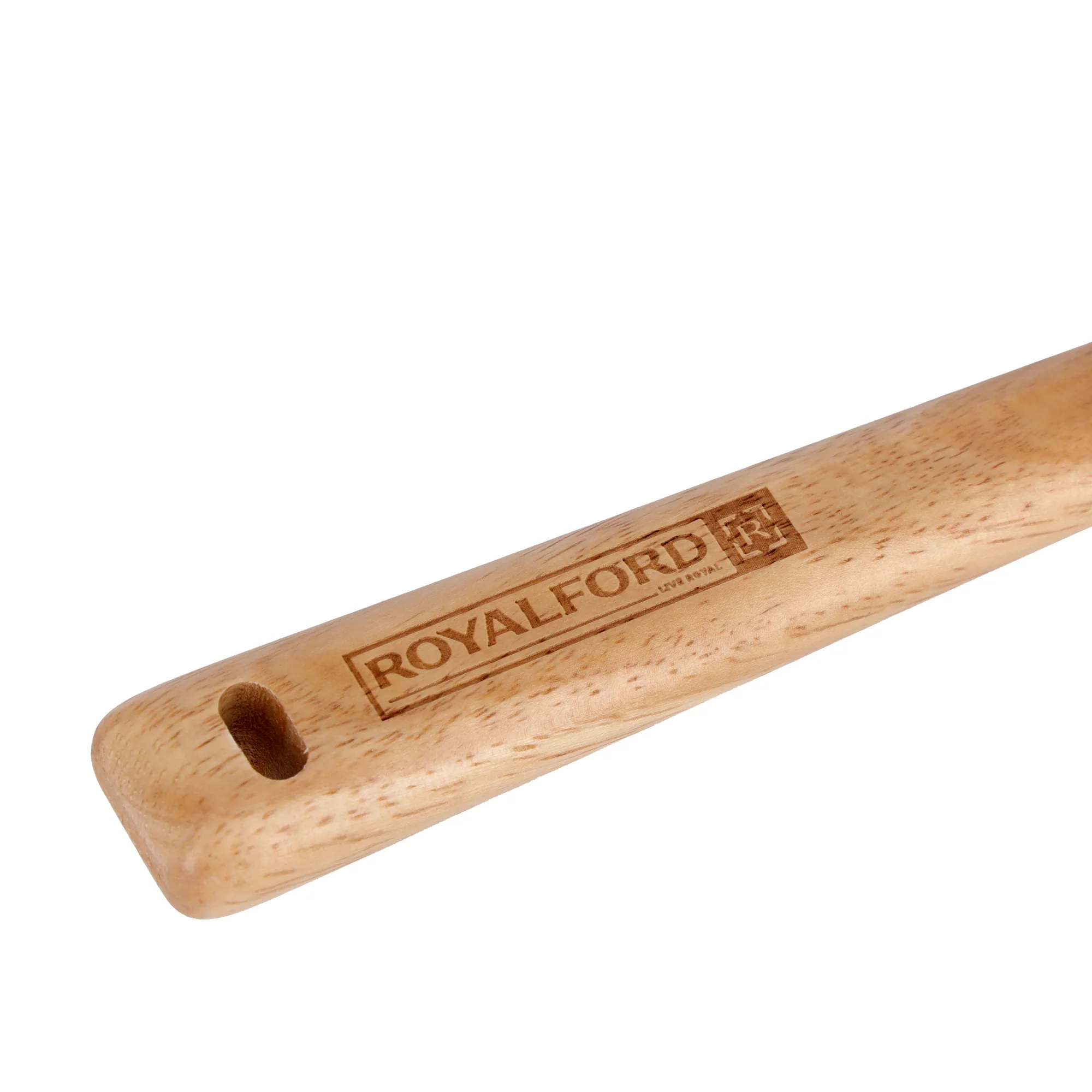 Royalford RF9790 Rubber Wood Serving Spoon | Ergonomic Wooden Spoon for Non Stick Cookware| Dishwasher Safe | Natural Wood Kitchen Tool for Cooking and Serving Use - Image 4