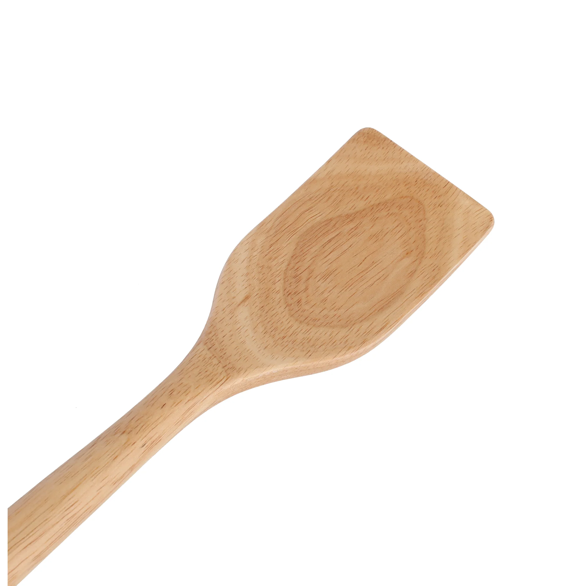 Royalford RF9792 Rubber Wood Turner | Ergonomic Wooden Spatula for Non Stick Cookware | Dishwasher Safe | Natural Wood Kitchen Tool for Daily Use and Home Cooking - Image 3
