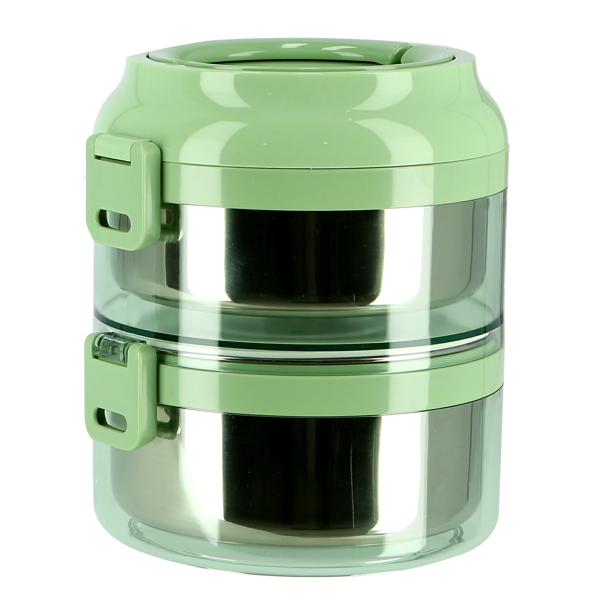 Royalford RF9795 2-Layer Lunch Box 1.6L | Leak-Proof | BPA-Free Food Container with Stainless Steel Inner | Easy Lock System | Portable for School, Office & Travel - Image 3