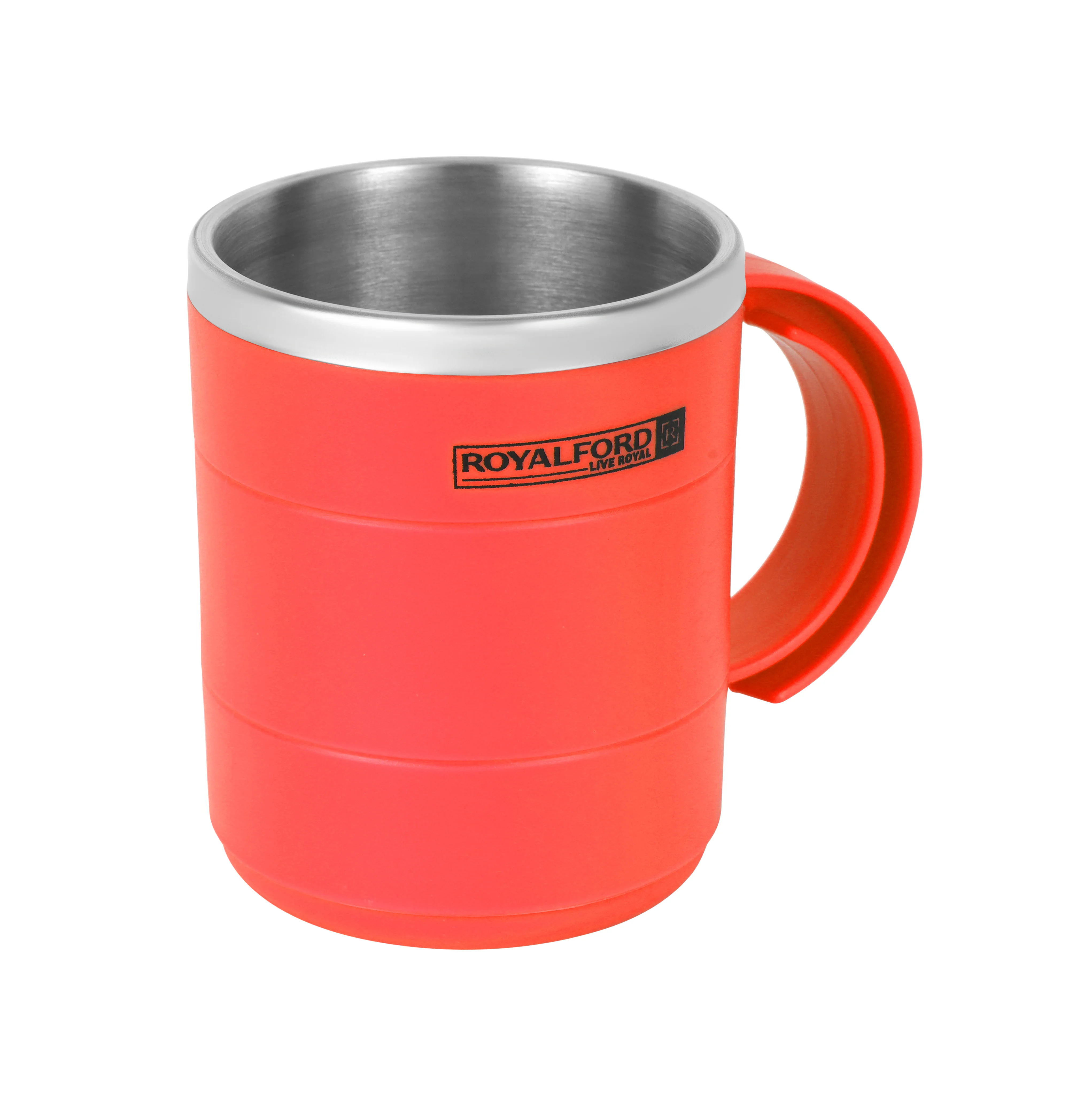 Royalford RF9815 Double Wall Stainless Steel Travel Mug 420ml | BPA Free Insulated Mug | Ergonomic Handle for Hot & Cold Drinks| Office, Travel and Daily Use Coffee Cup - Image 3