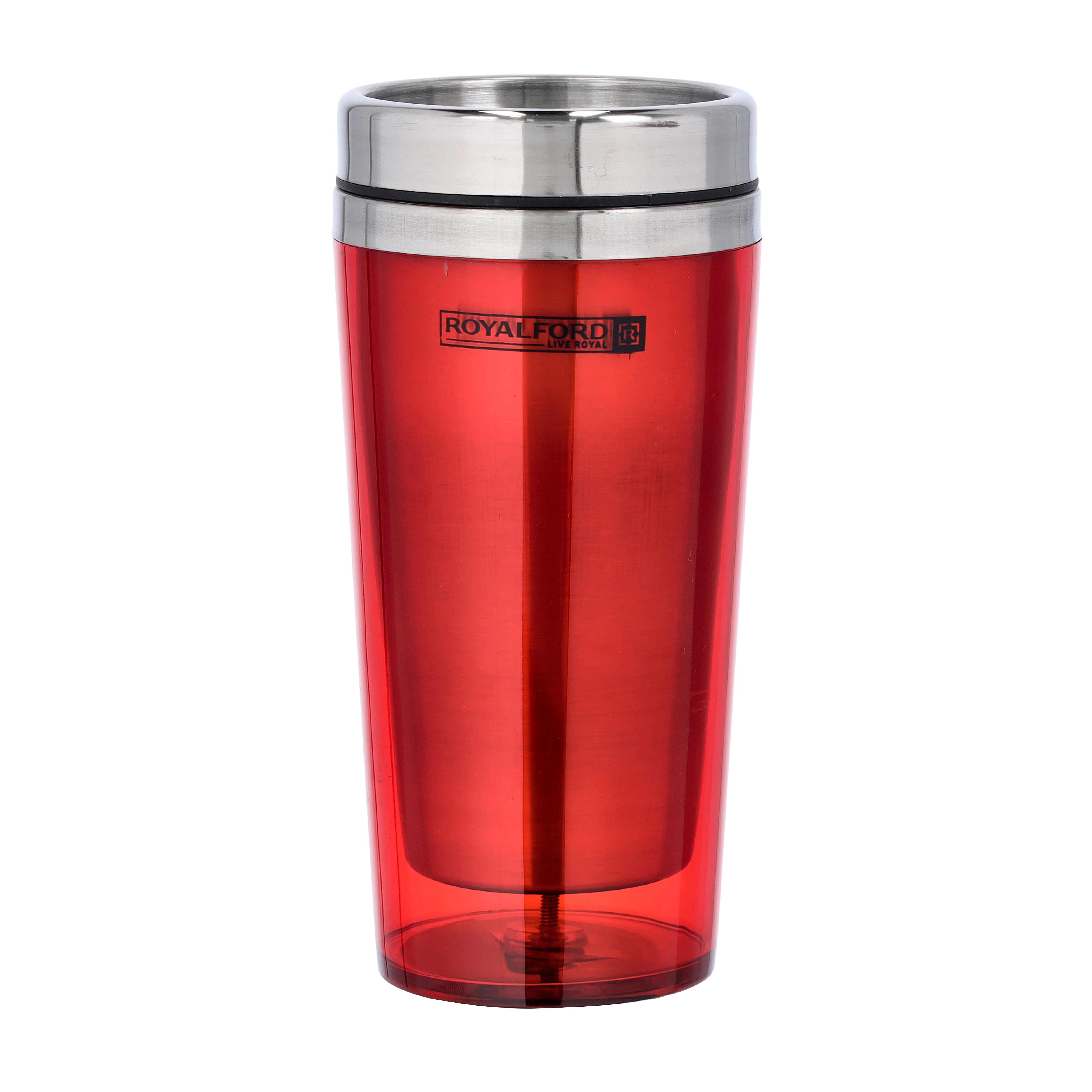 Royalford RF9816 Double Wall Stainless Steel Travel Mug 480ml | BPA Free Insulated Coffee Mug | Ergonomic Handle for Hot & Cold Beverages, Office, Travel and Daily Use - Image 3