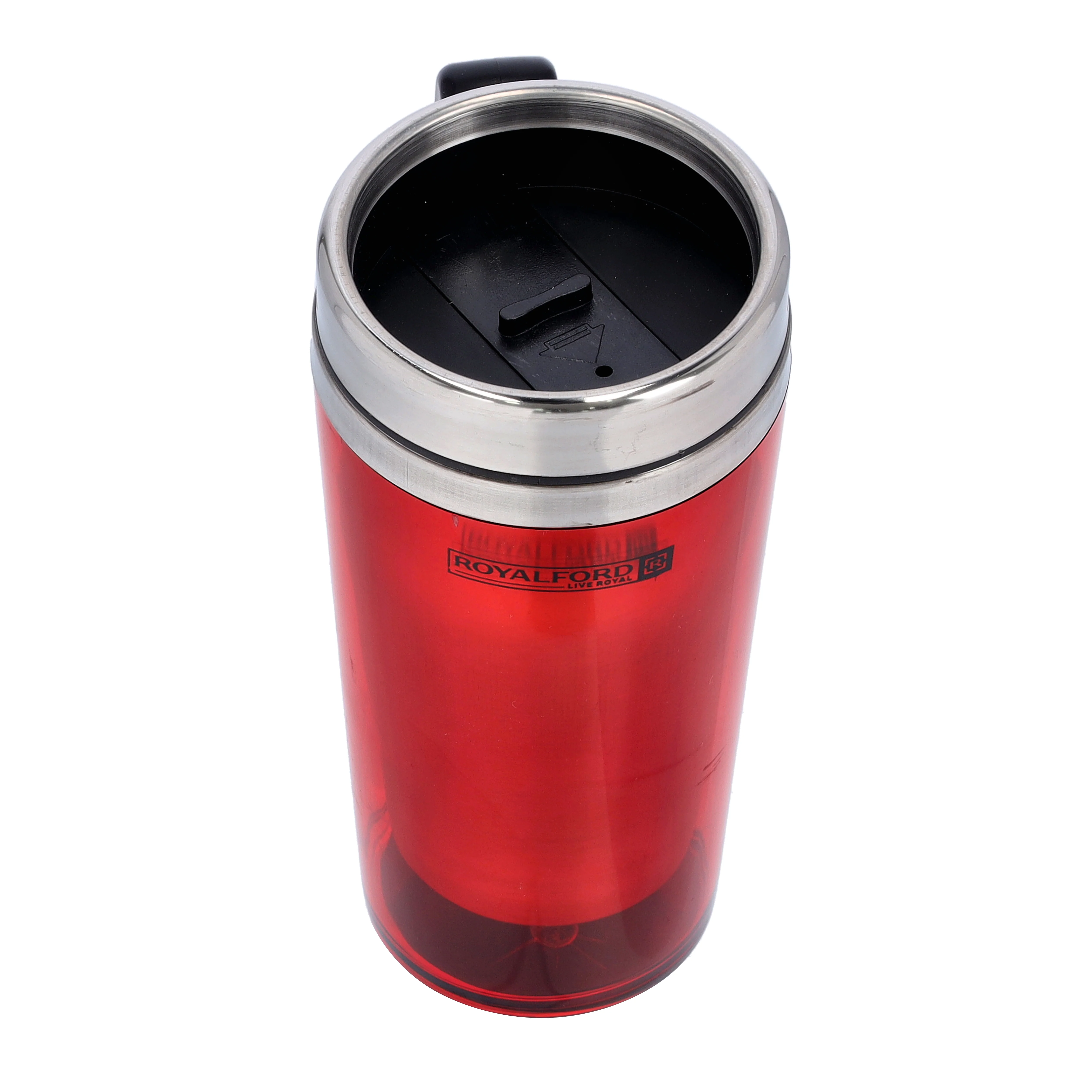 Royalford RF9816 Double Wall Stainless Steel Travel Mug 480ml | BPA Free Insulated Coffee Mug | Ergonomic Handle for Hot & Cold Beverages, Office, Travel and Daily Use - Image 5