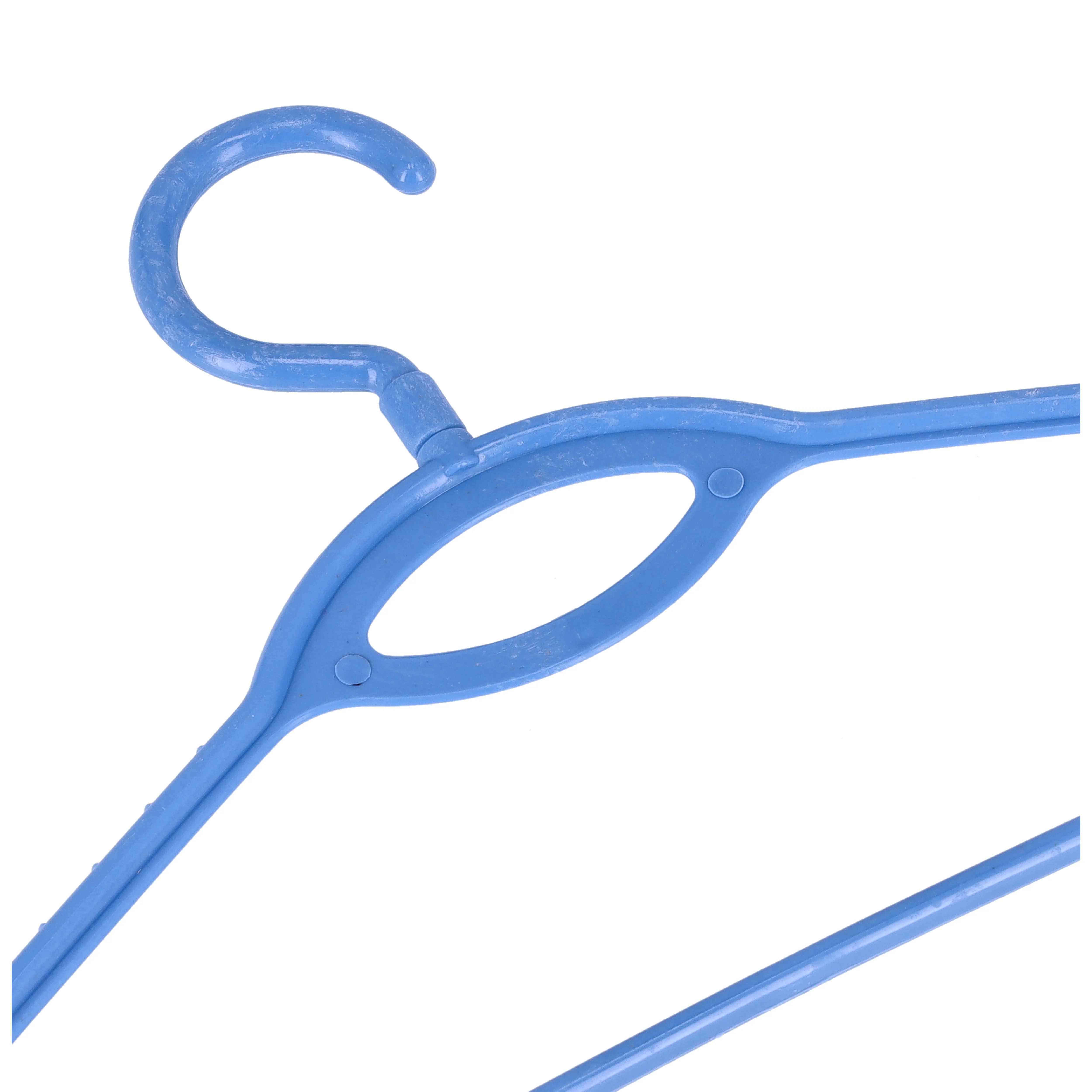 Royalford RF982BL Plastic Clothes Hanger Set | 6 Pcs Durable Lightweight Wardrobe Hangers for Daily Clothing Storage |Space Saving Design |Strong Hooks for secure hanging - Image 3