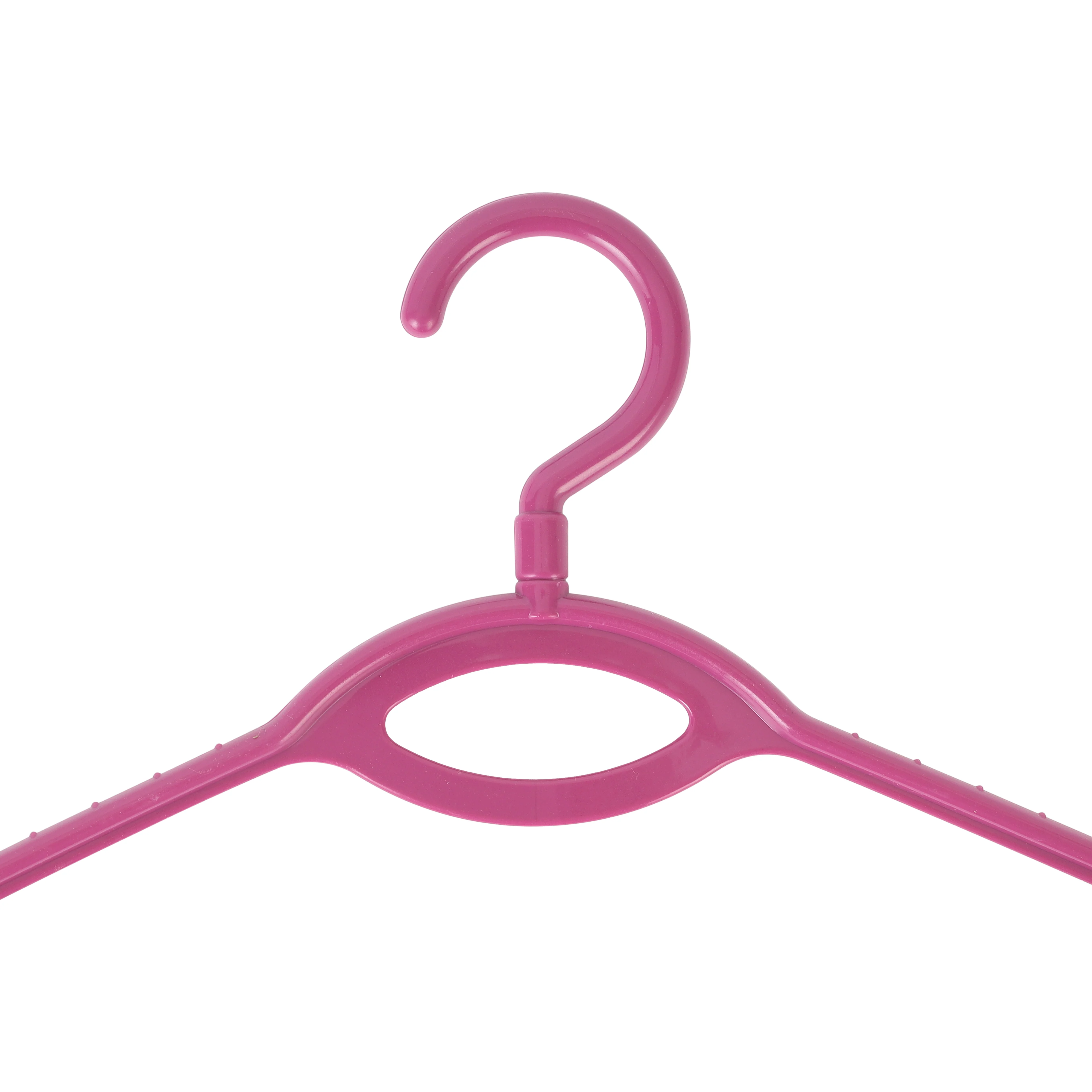 Royalford RF982PN Plastic Clothes Hanger Set | 6 Pcs Durable Lightweight Wardrobe Hangers for Daily Clothing Storage | Space Saving Design & Strong Hooks for Easy Hanging - Image 5