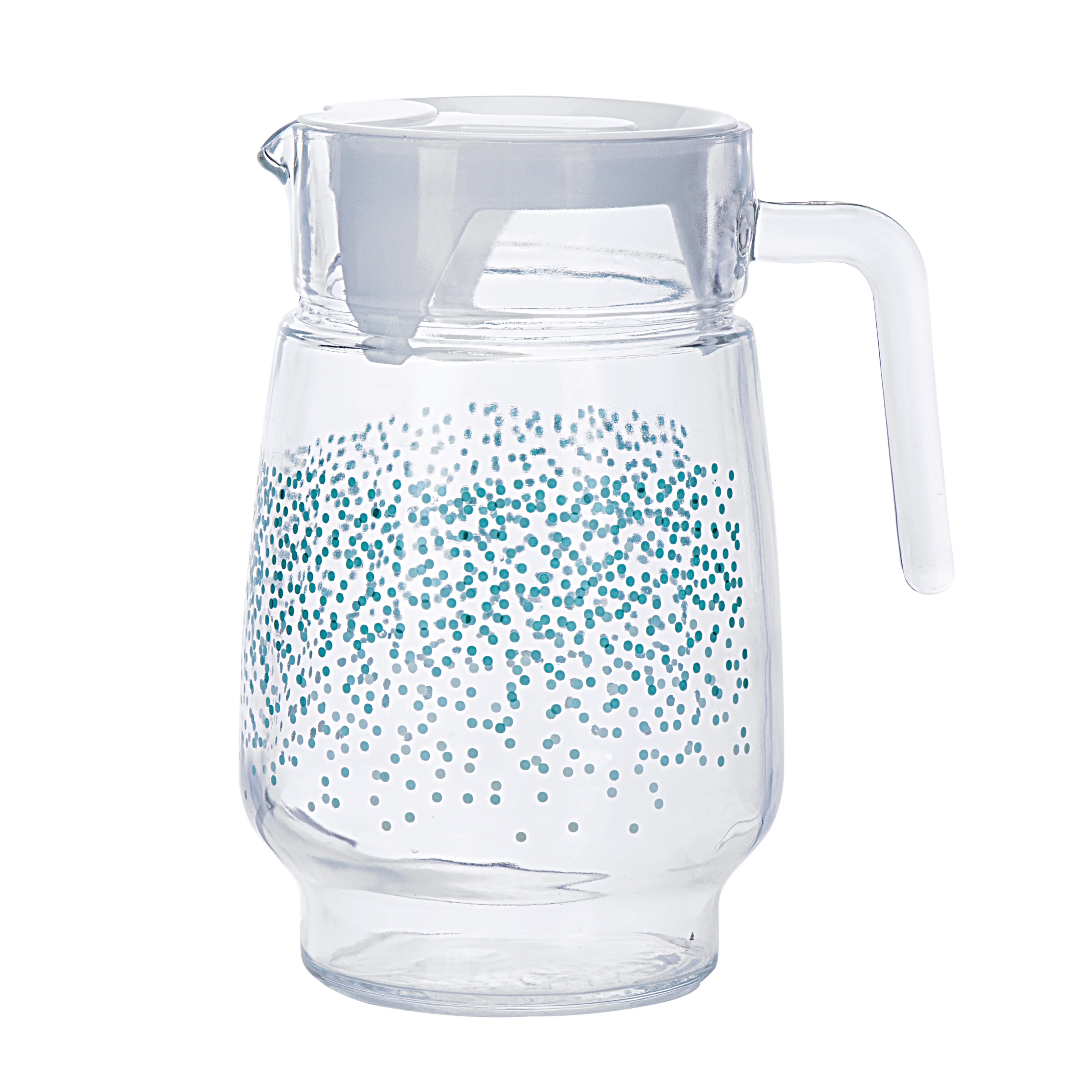 Royalford RF9830 7-Pcs Glass Water Jug & Tumbler Set | Premium-Quality Durable Glassware |1300ml Jug & 6 Printed Tumblers | Removable Lid for Hygienic Use & Easy Cleaning - Image 3