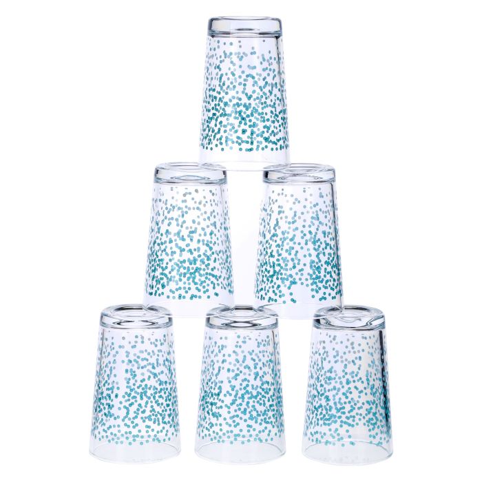 Royalford RF9830 7-Pcs Glass Water Jug & Tumbler Set | Premium-Quality Durable Glassware |1300ml Jug & 6 Printed Tumblers | Removable Lid for Hygienic Use & Easy Cleaning - Image 5
