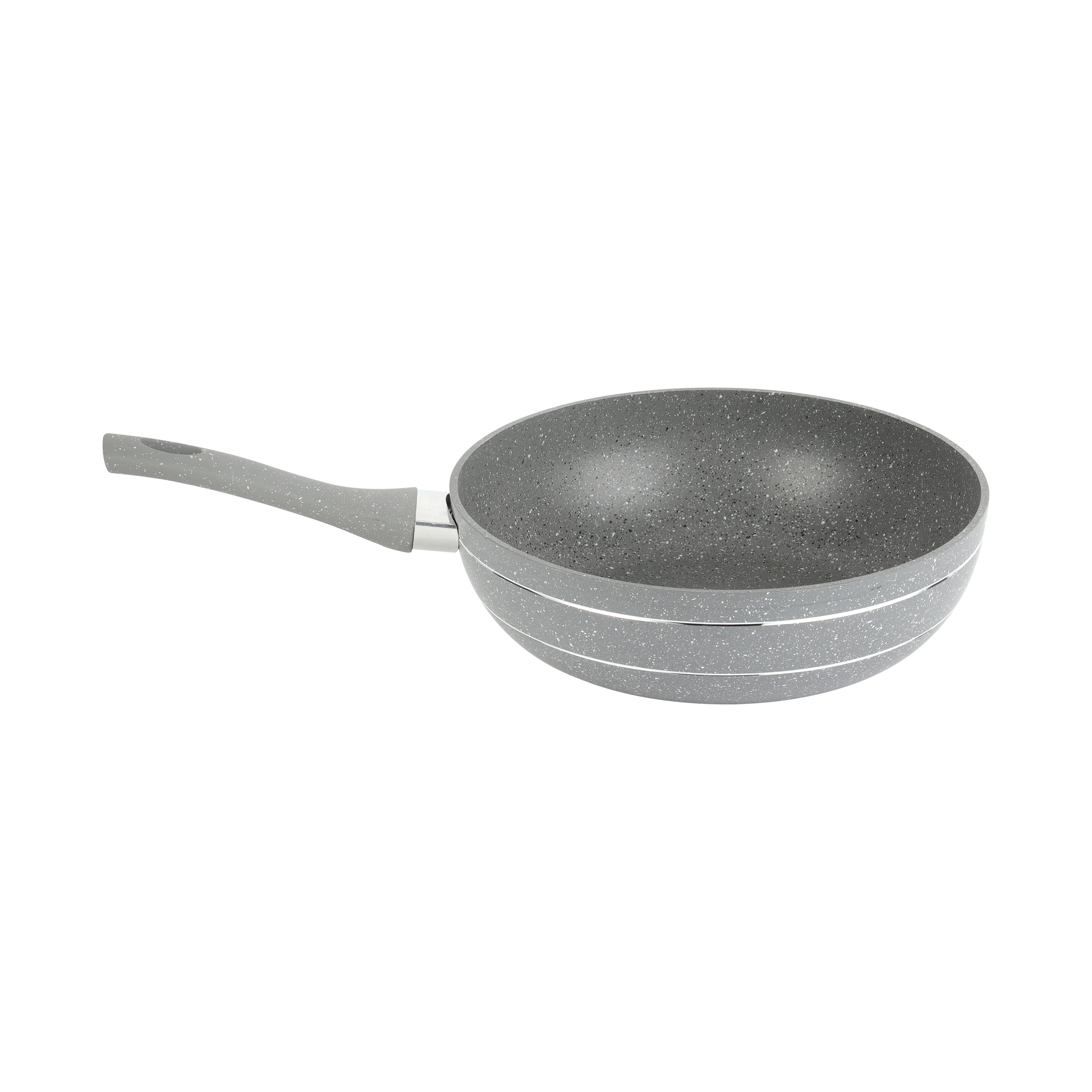 Royalford RF9840 26CM Smart Wok Pan | Durable Marble Coating | Forged Aluminium Body| 3.8MM Induction Bottom & Heat-Resistant Soft-Touch Handle| Multi-Cooktop Compatible - Image 3